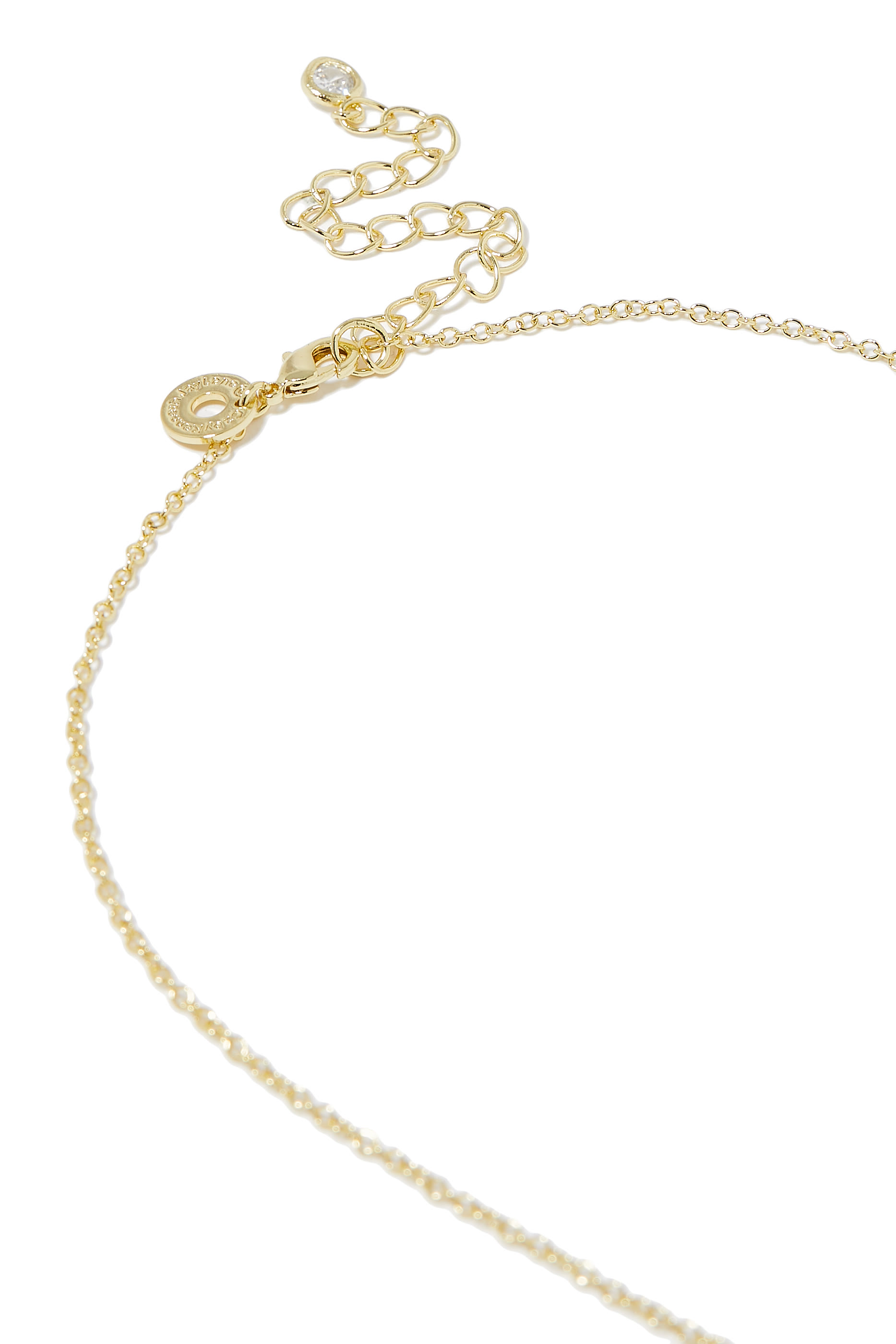 قلادة سلسلة مرصعة بزمرد