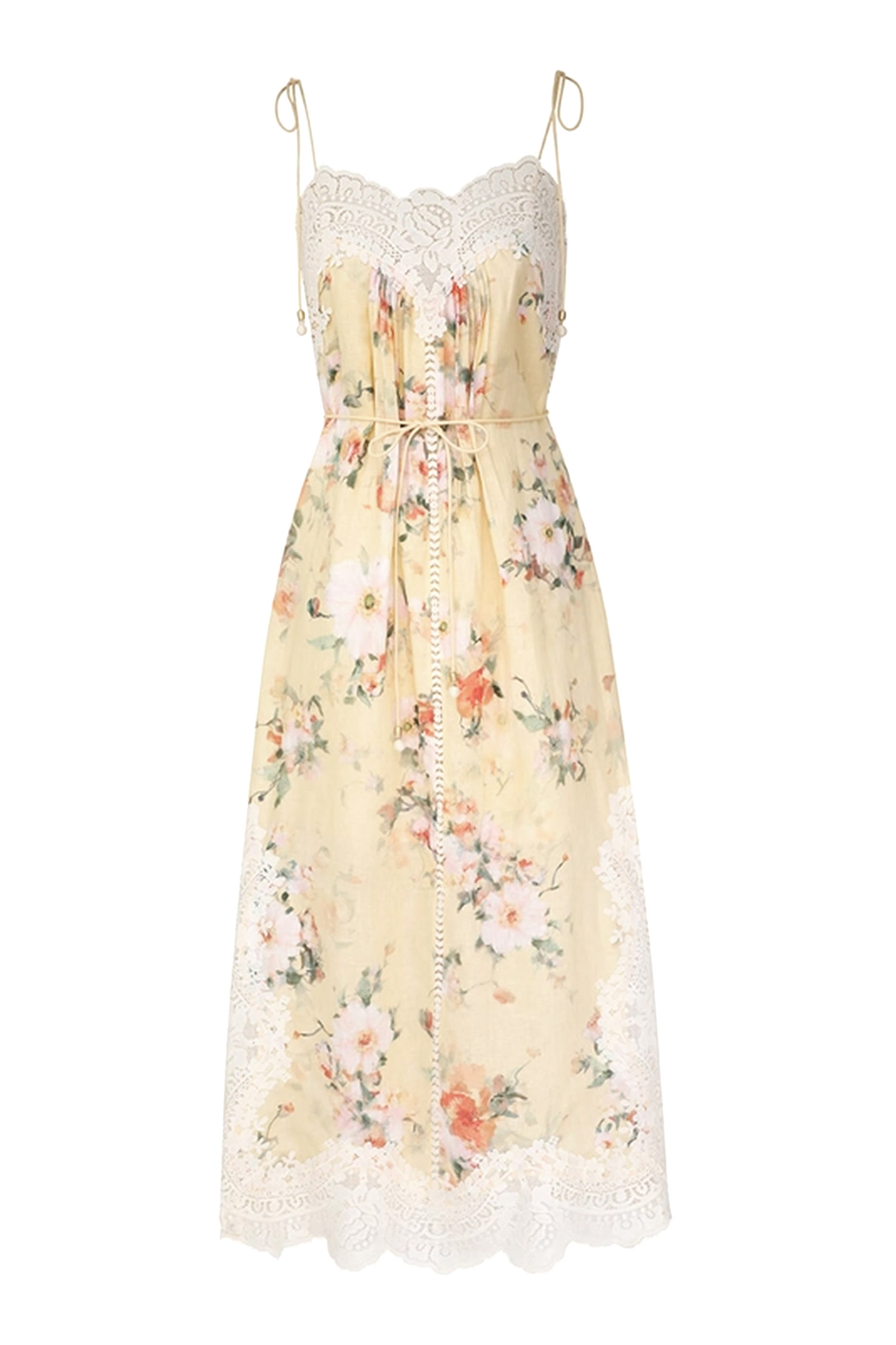 فستان سهل الارتداء إيفرلي بحافة دانتيل