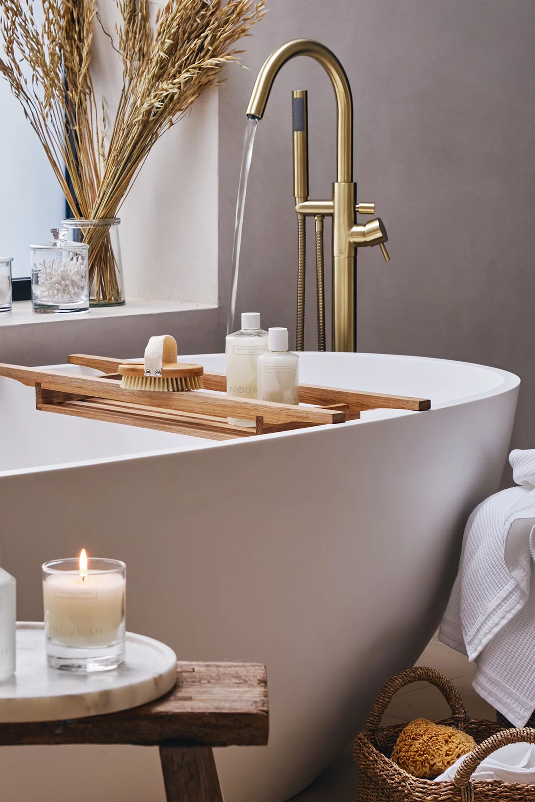 لوح حوض الاستحمام خشب