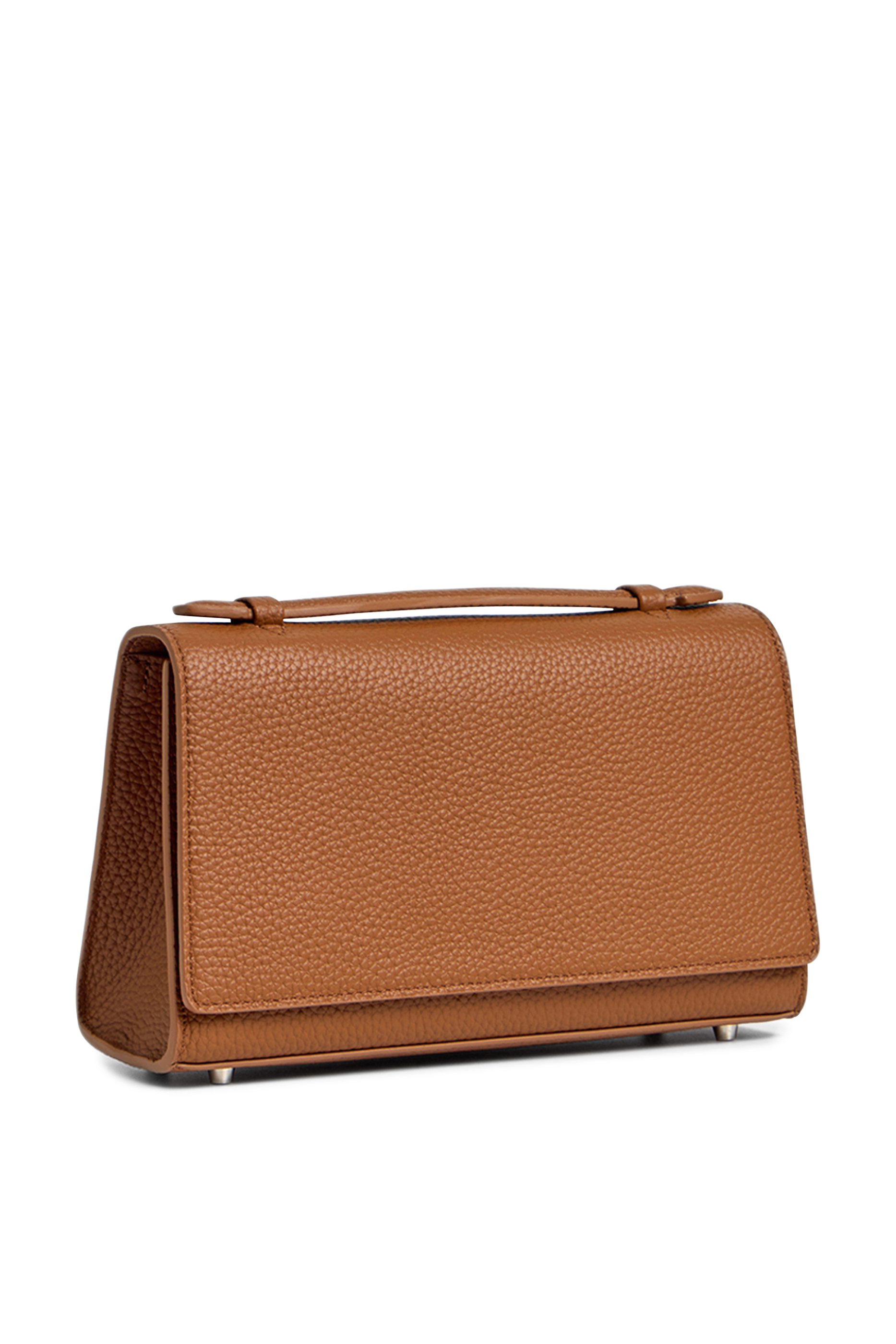 حقيبة يد جلد بارز الملمس