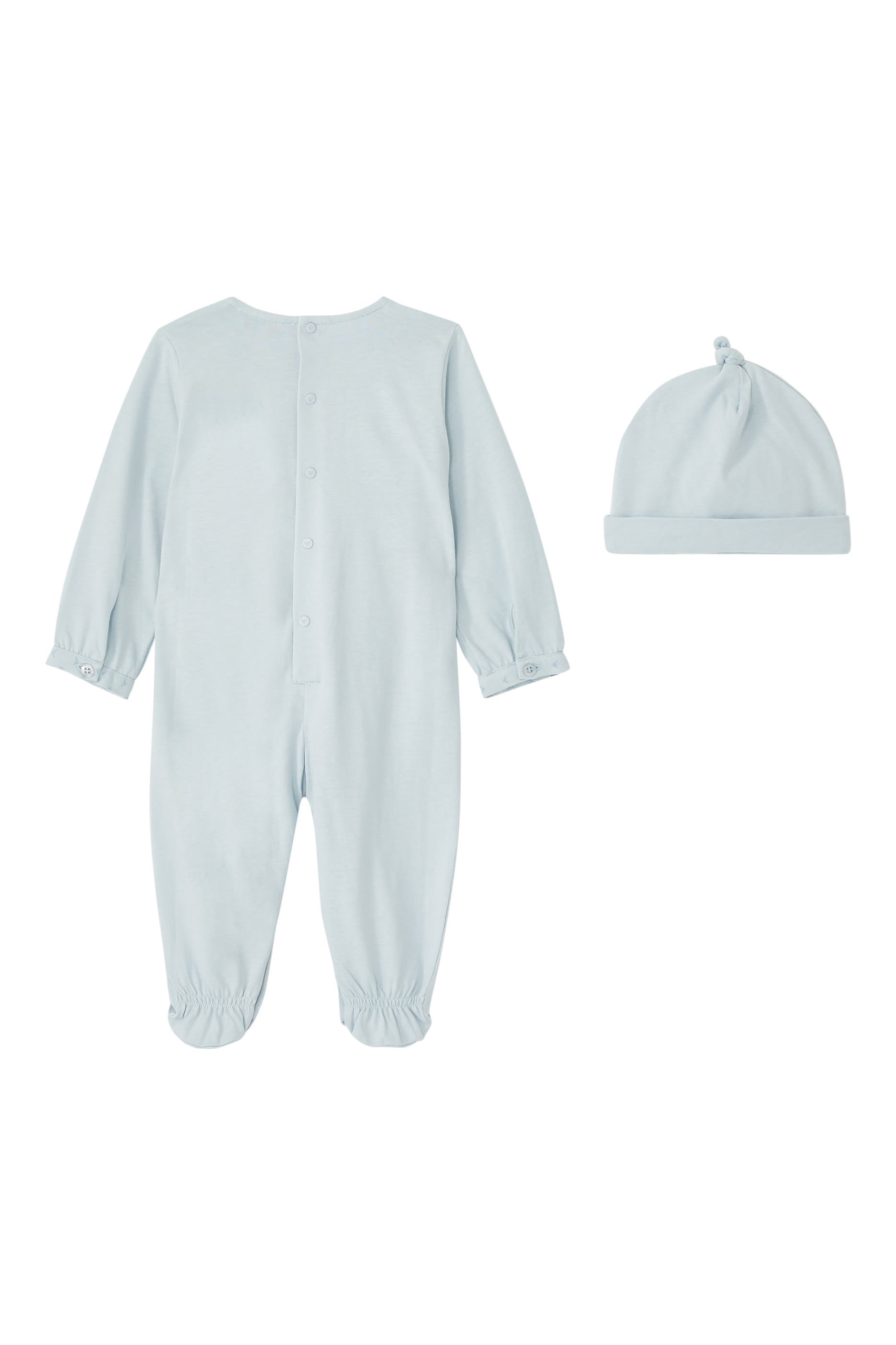 طقم هدايا بدلة للرضع بشعار الماركة