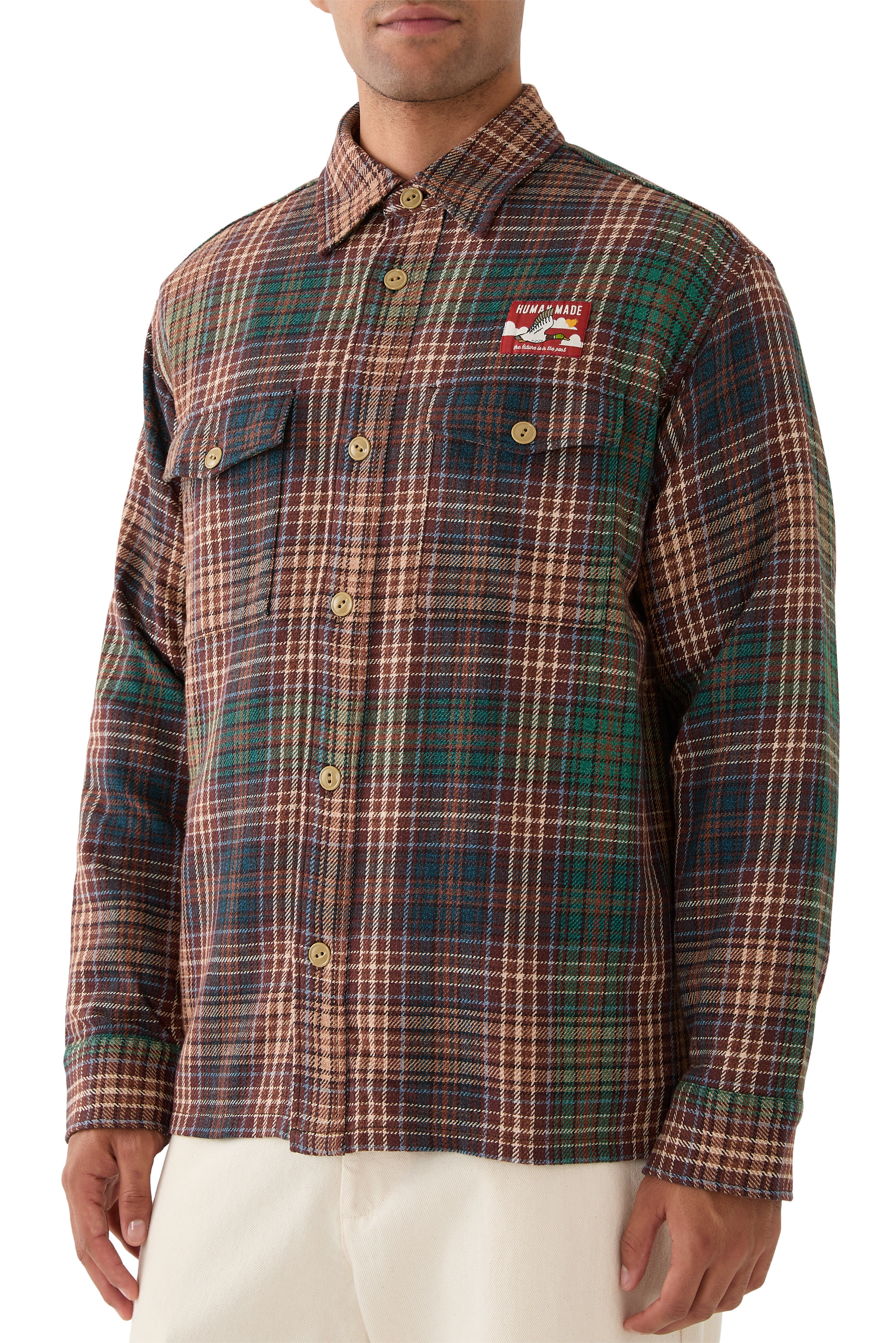 قميص بنقشة مربعات