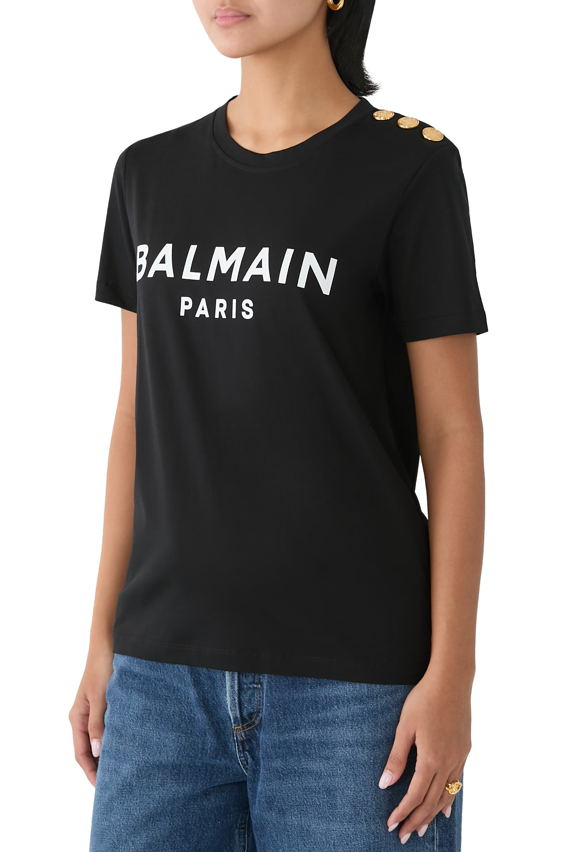 تيشيرت بنقشة شعار الماركة