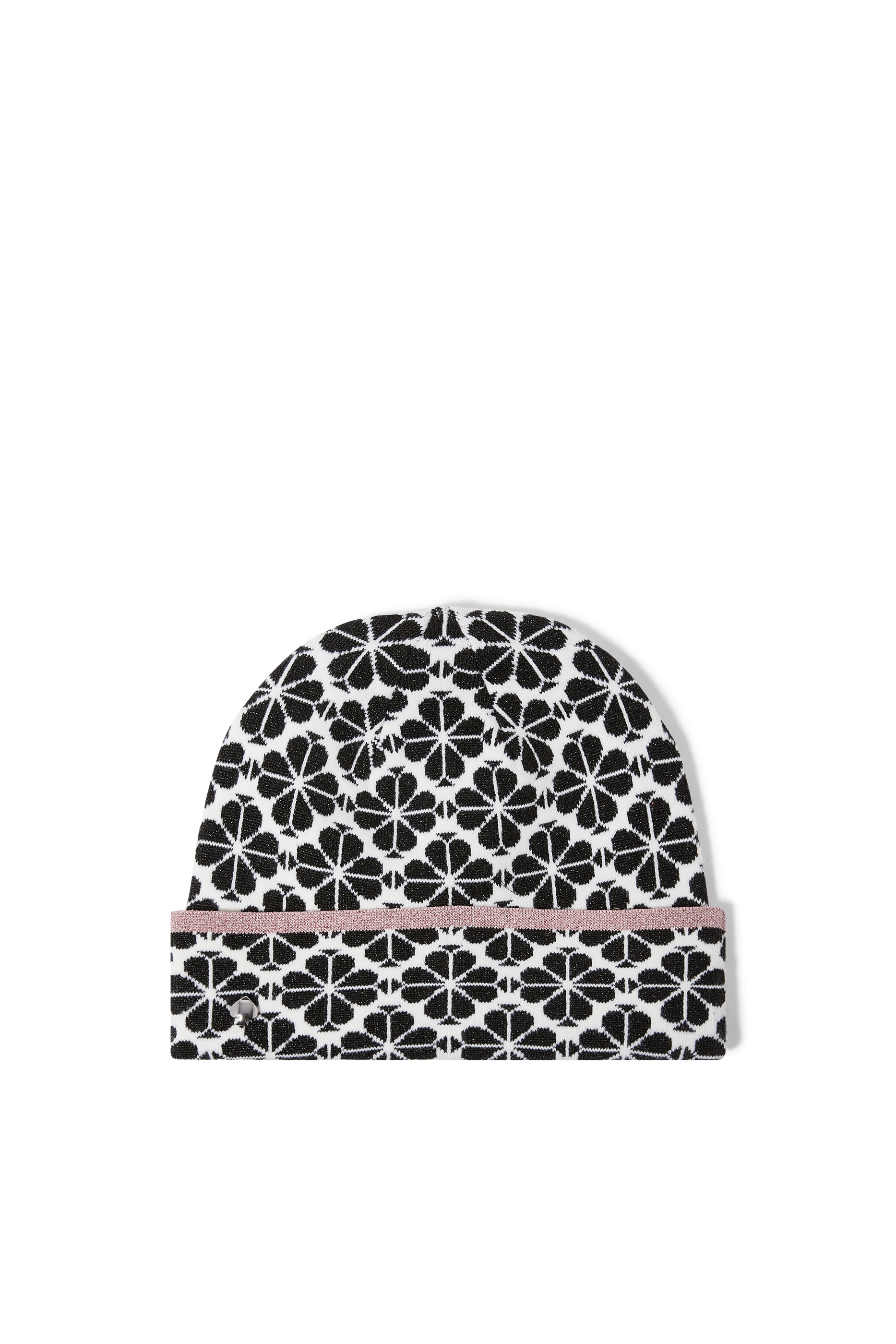 قبعة بيني سبايد مزينة بزخارف أزهار لامعة