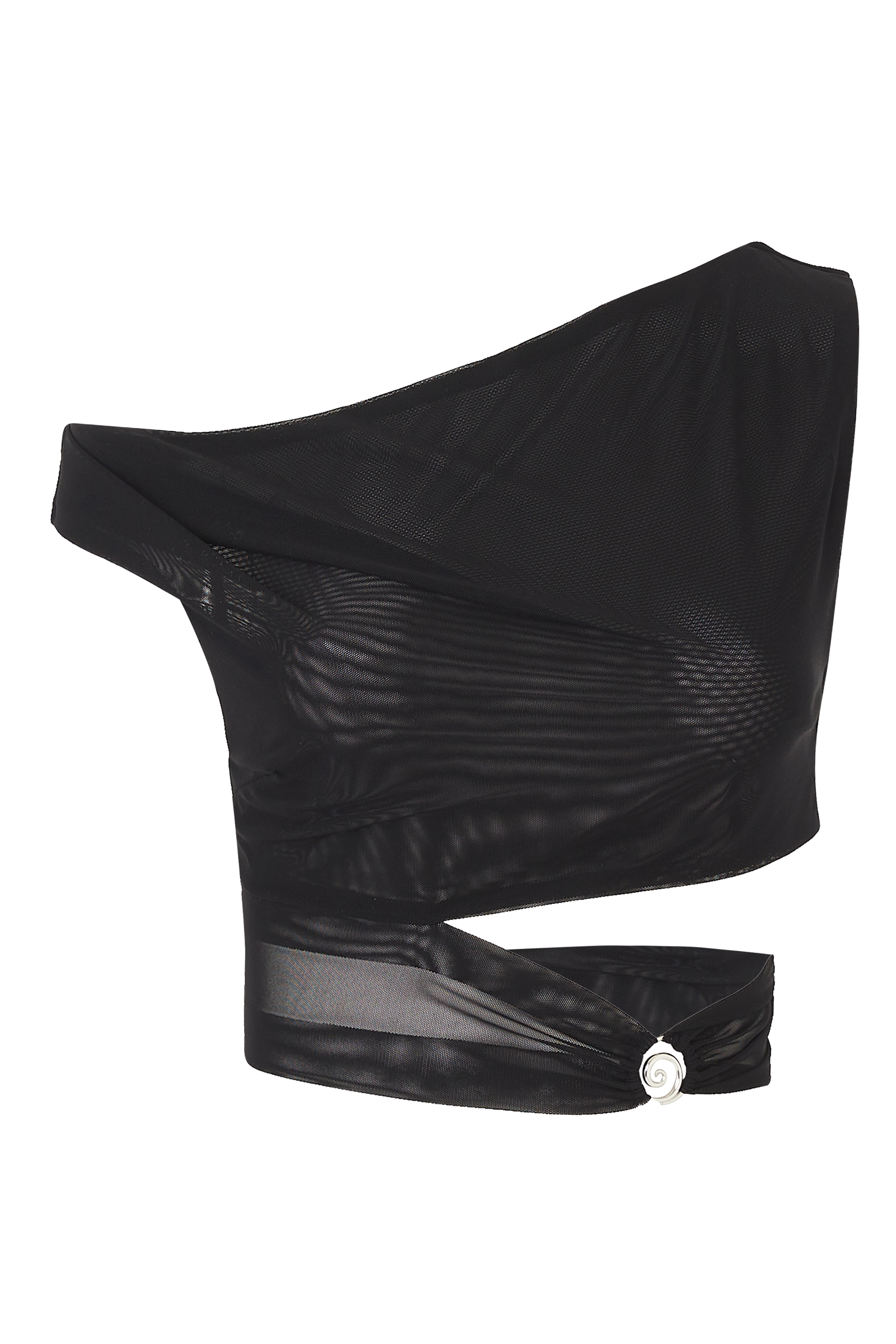 بلوزة وورل بتصميم غير متماثل