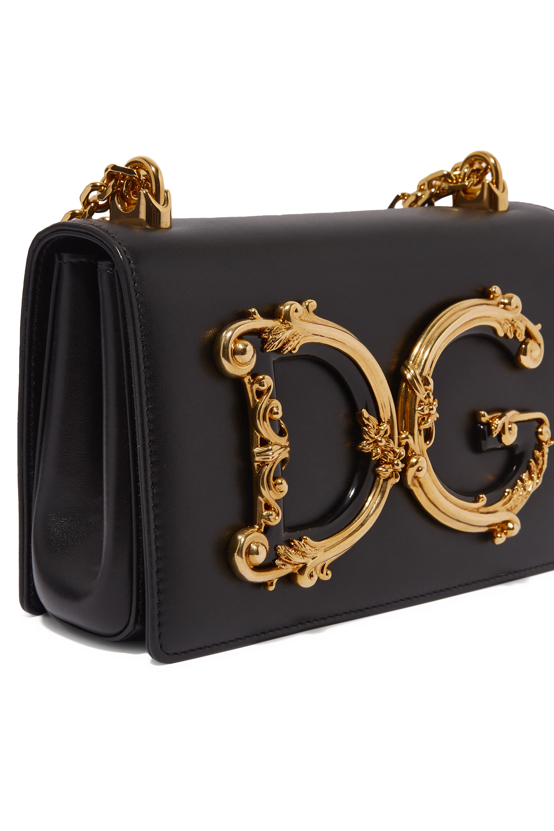 حقيبة كتف جيرلز بشعار الماركة جلد نابا