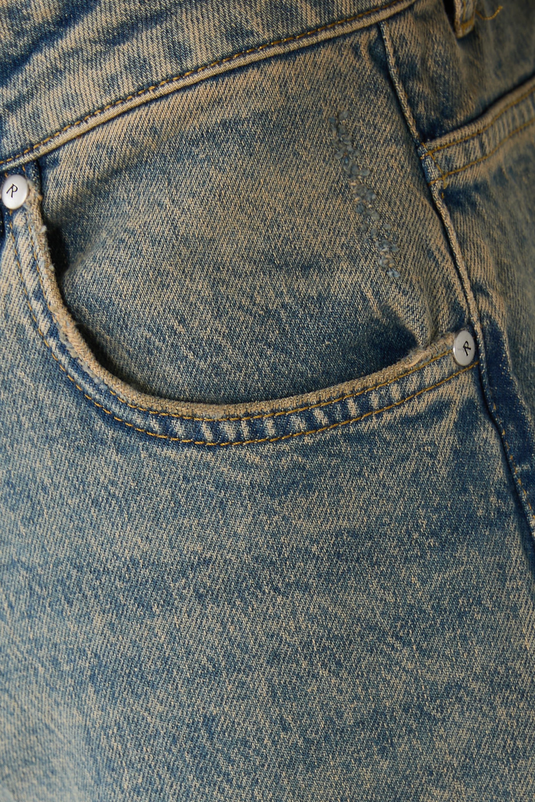 بنطال جينز ار 2 بقصة ساق مستقيمة