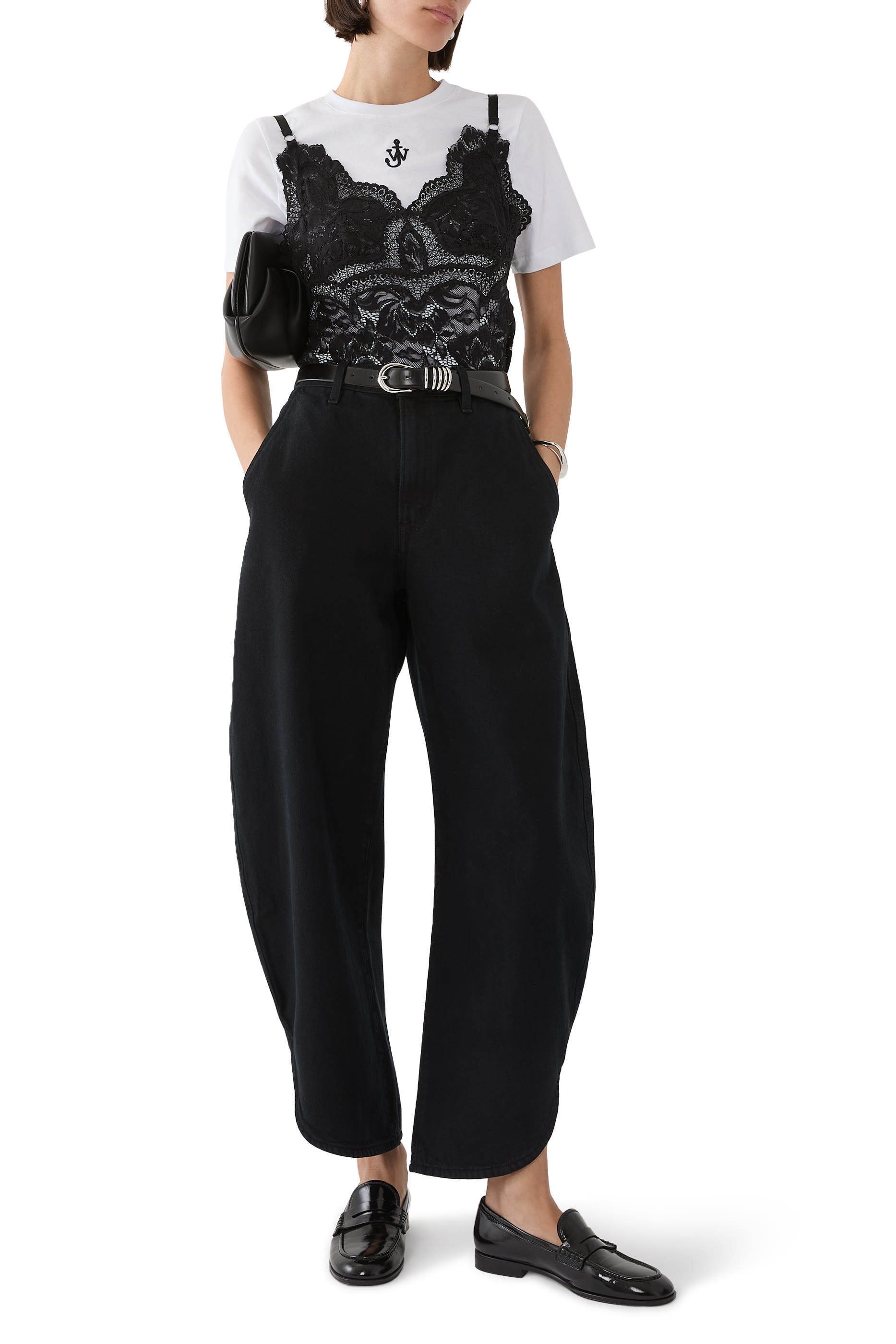 تيشيرت قصير بشعار المرساة