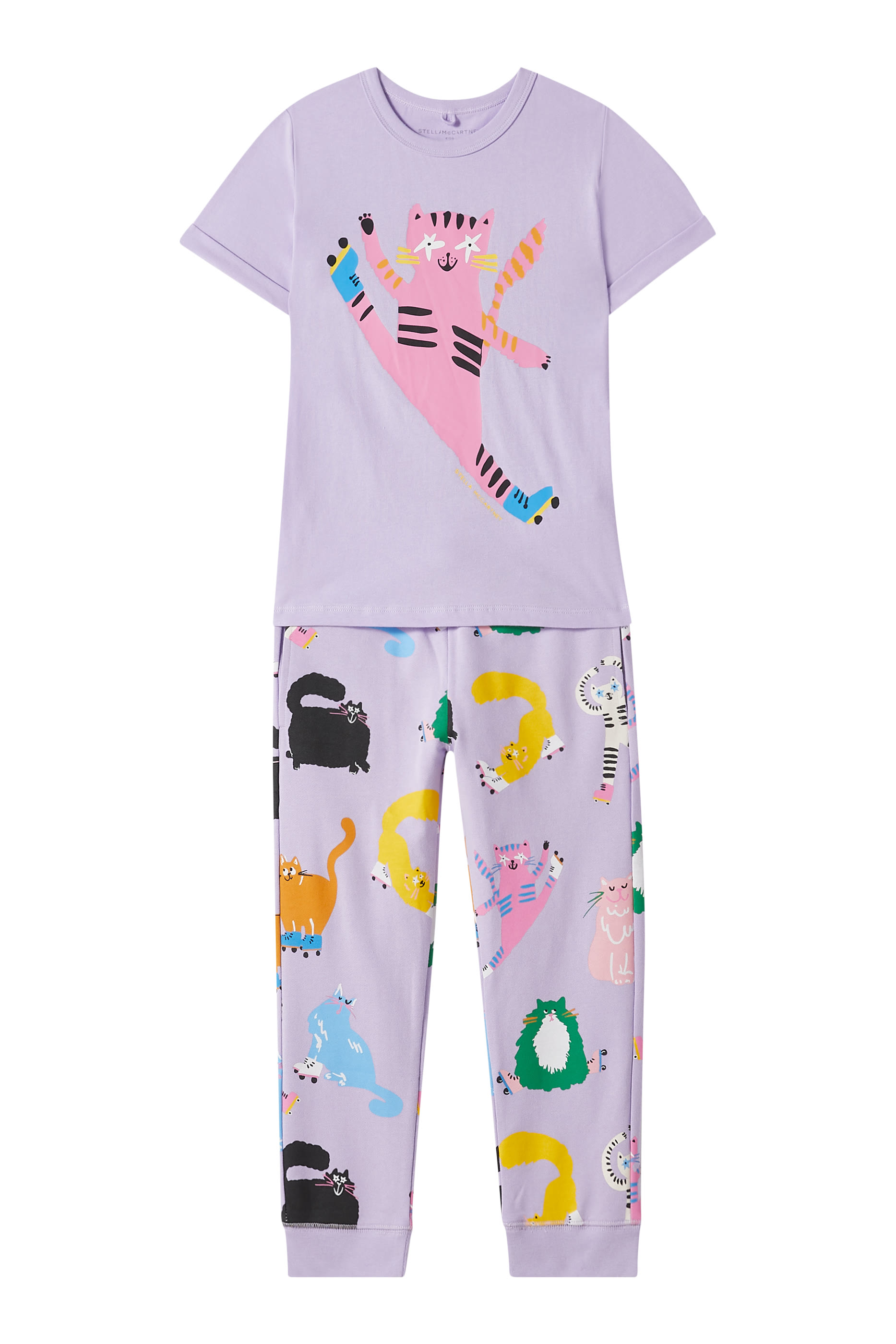 تيشيرت بنقشة متزلج قطن للأطفال