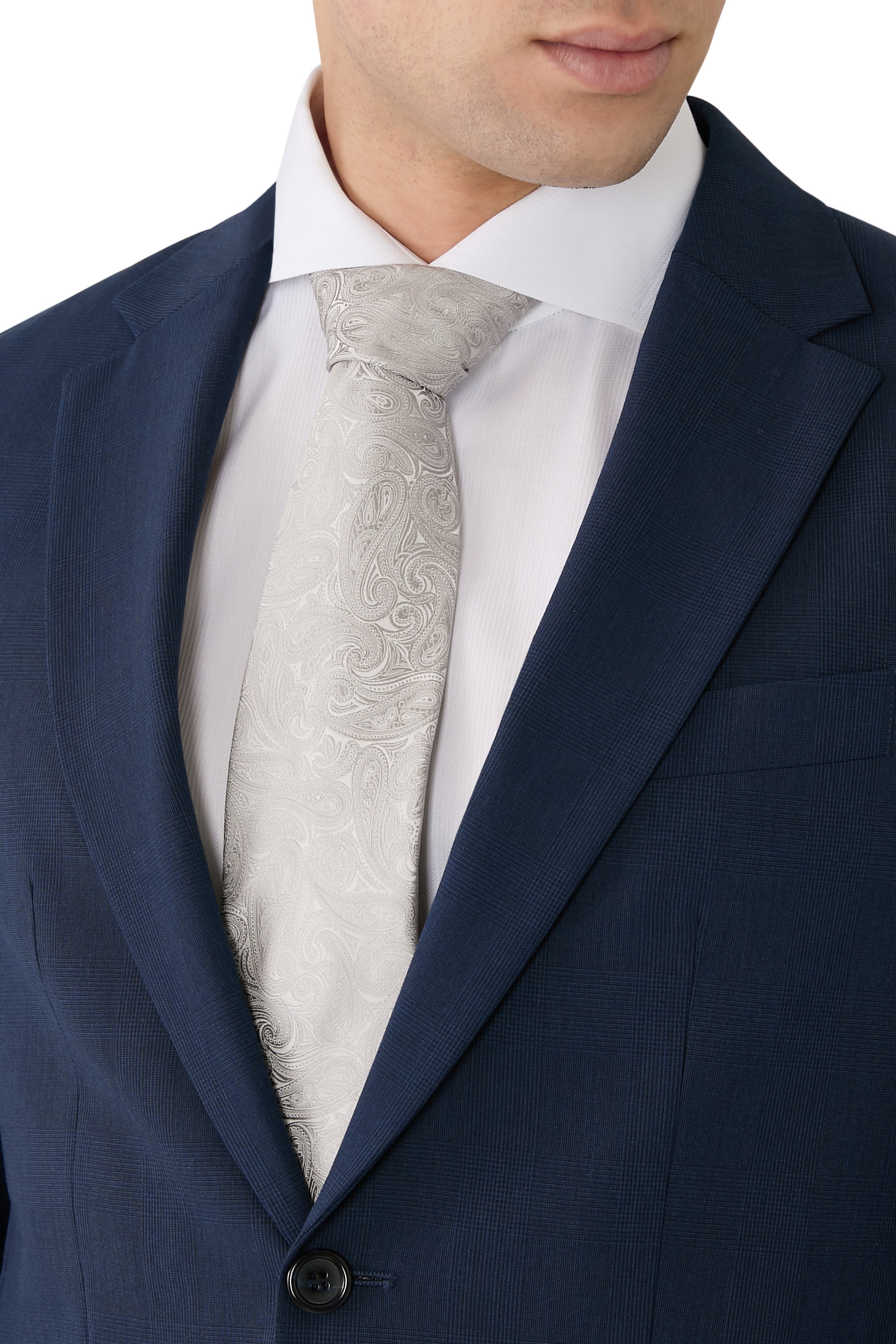 ربطة عنق بنقشة بيزلي نسيج حرير