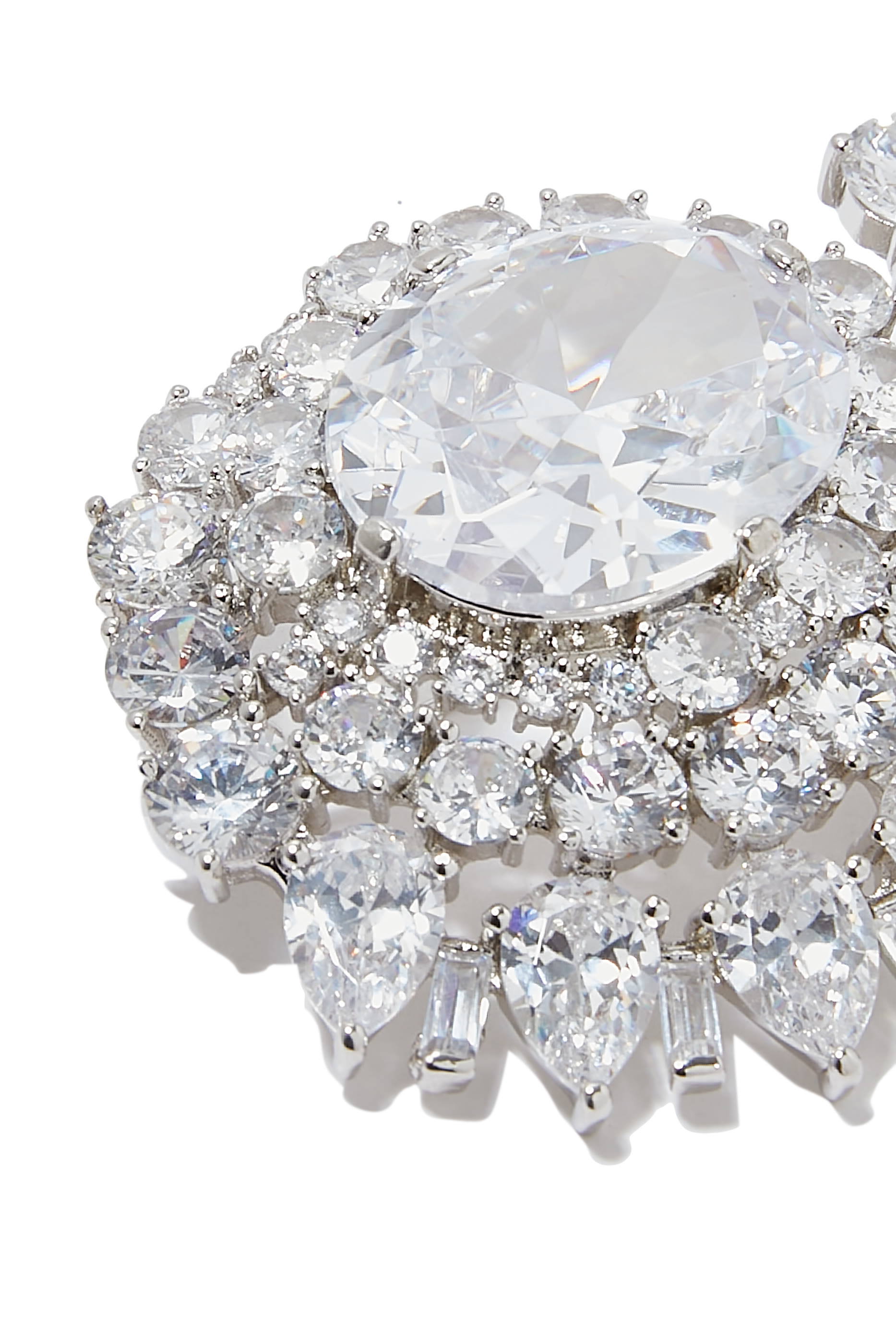 بروش سبايرال مرصع بأحجار زركونيا مكعبة