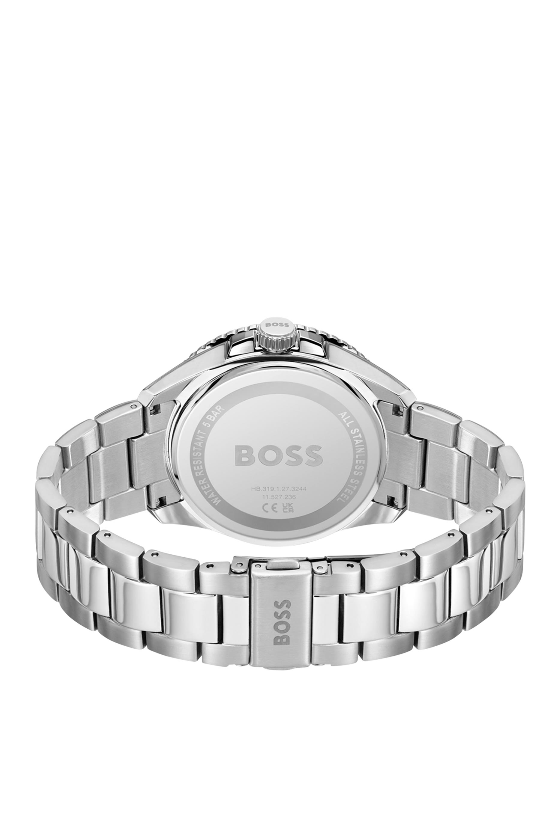 ساعة ستانلس ستيل مع إطار دوار