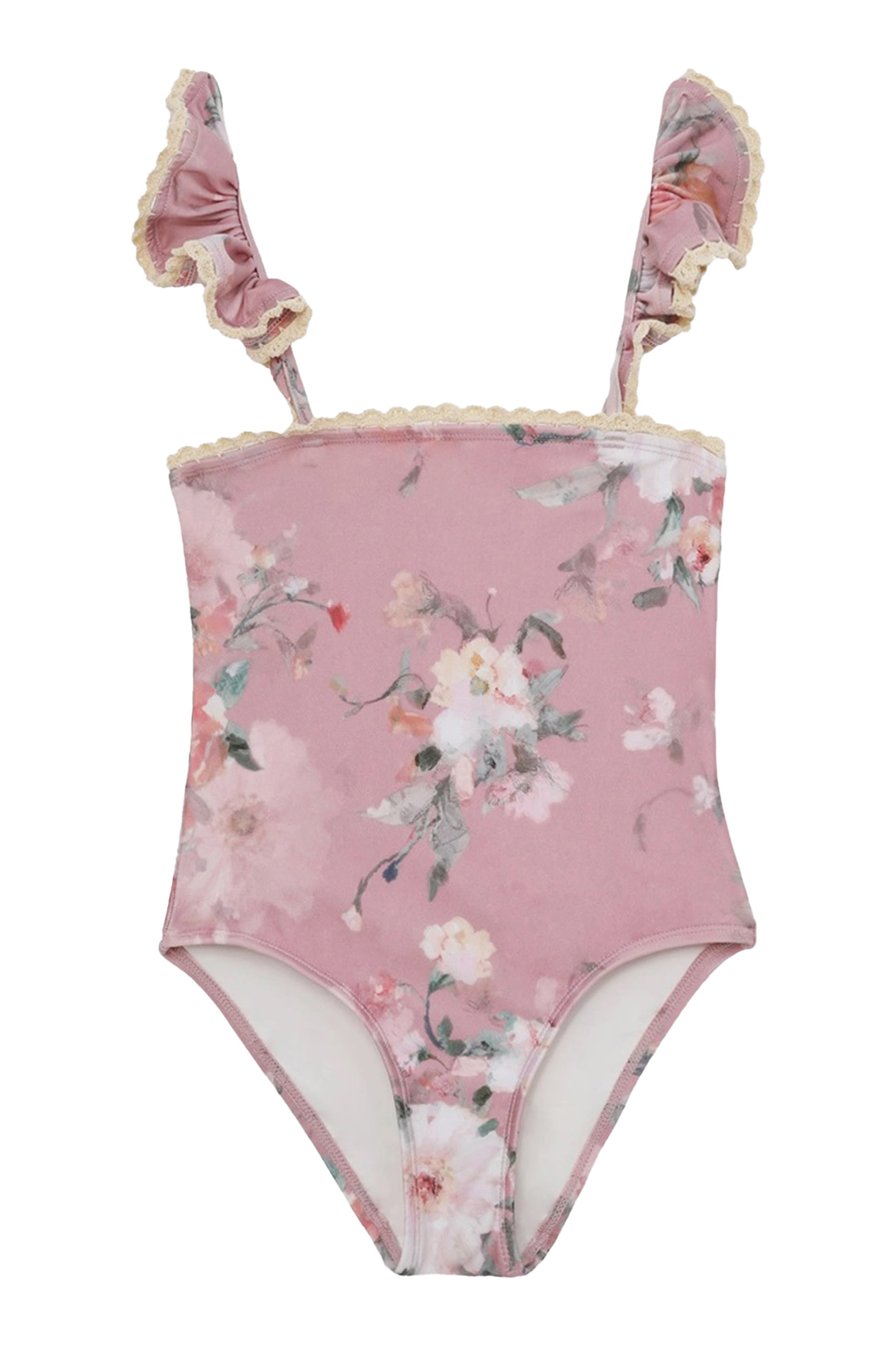 بدلة سباحة إيفرلي بحواف كشكش بتصميم قطعة واحدة