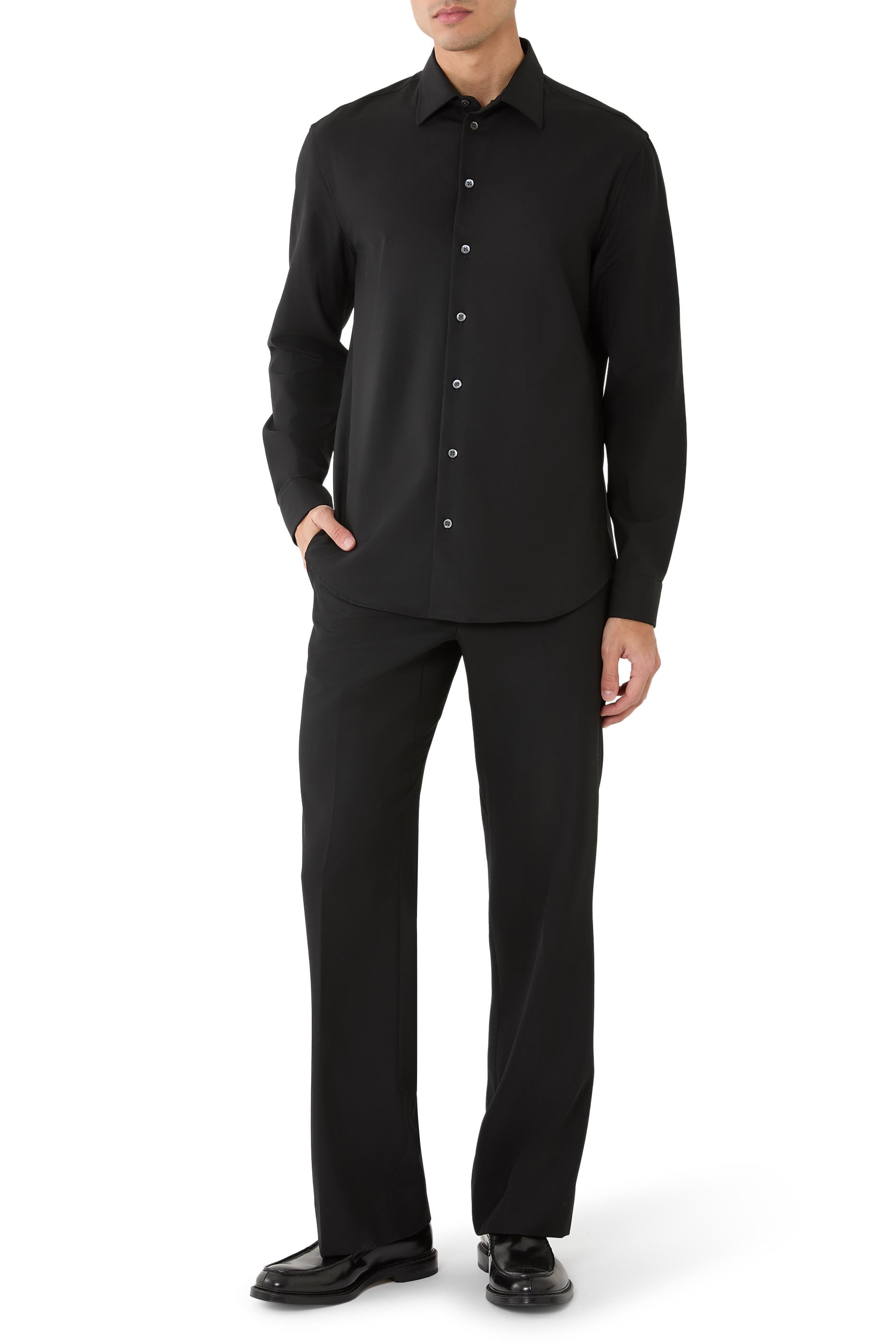 قميص صوف بكر ناعم