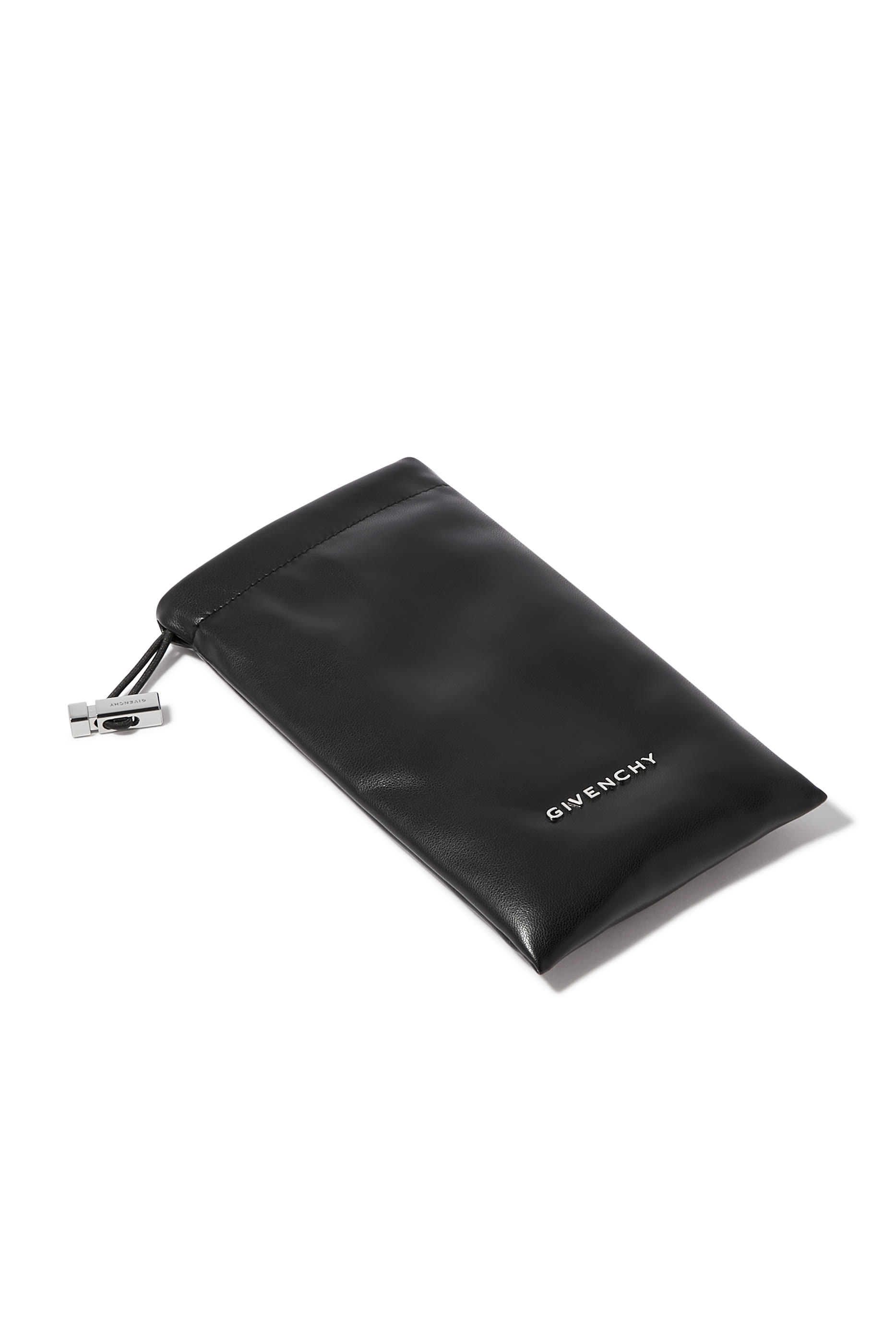 نظارة شمسية بإطار بيضاوي واللؤلؤ