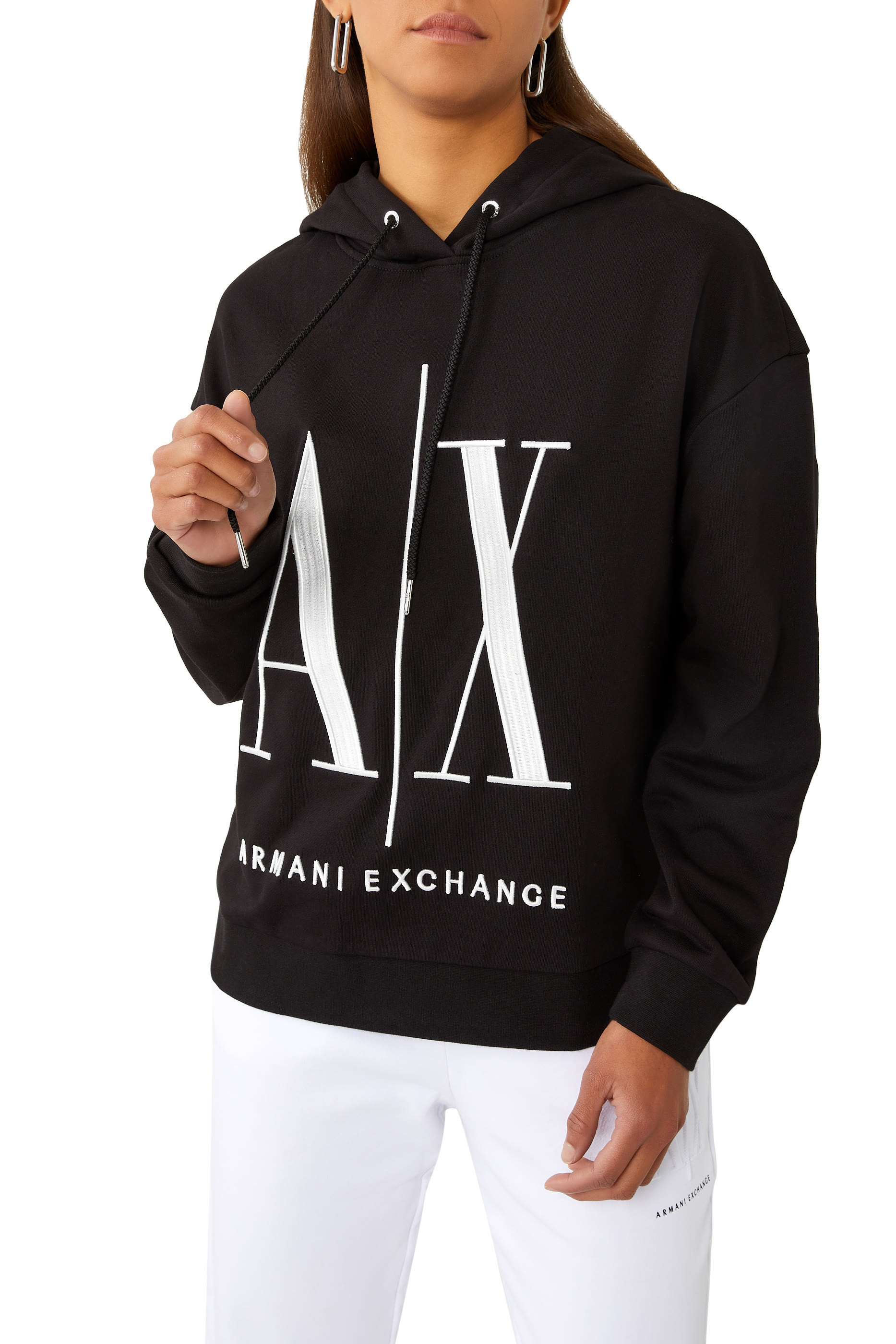 هودي بتطريز شعار الماركة Icon