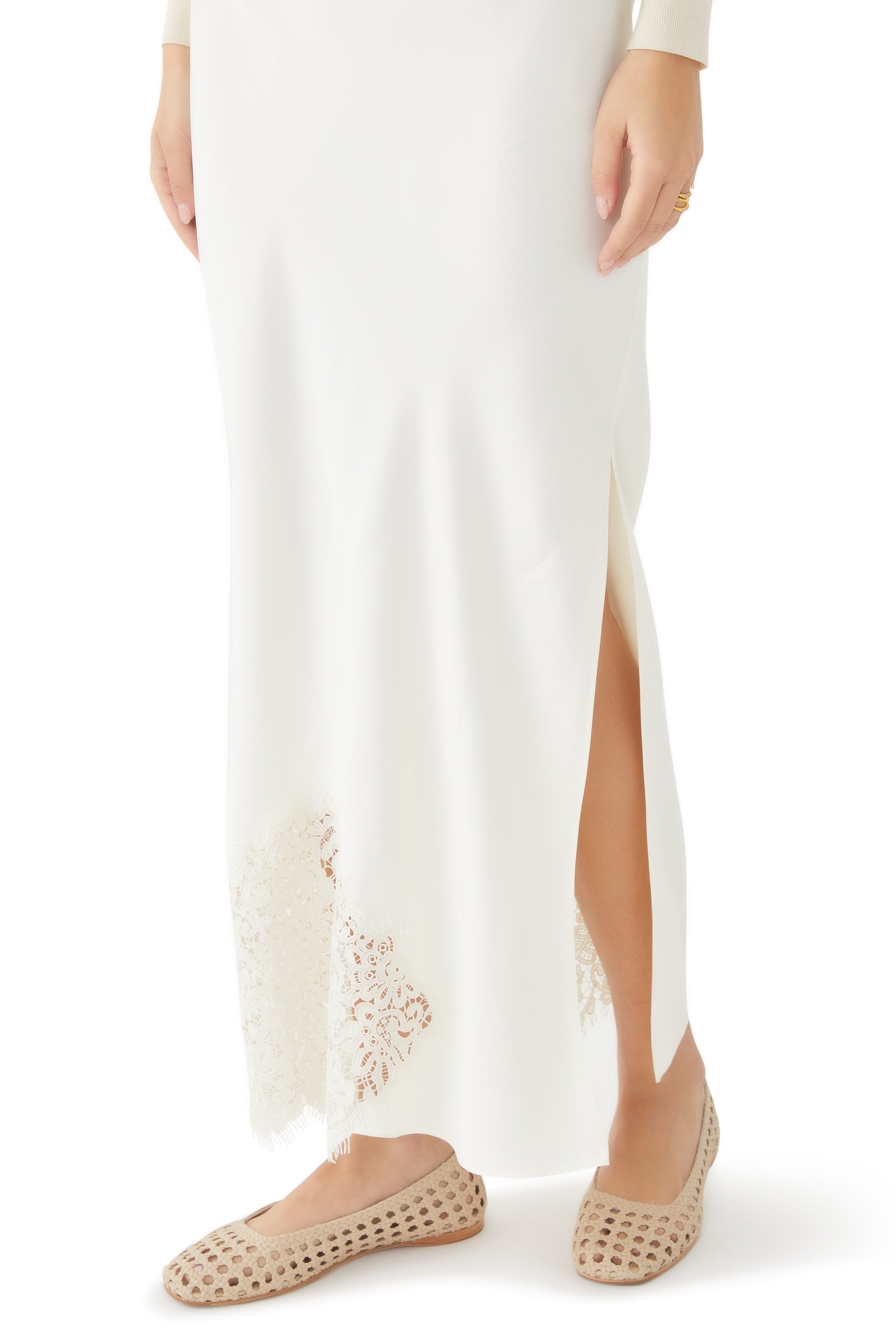 حذاء بالرينا بنعل مسطح شيل كروشيه