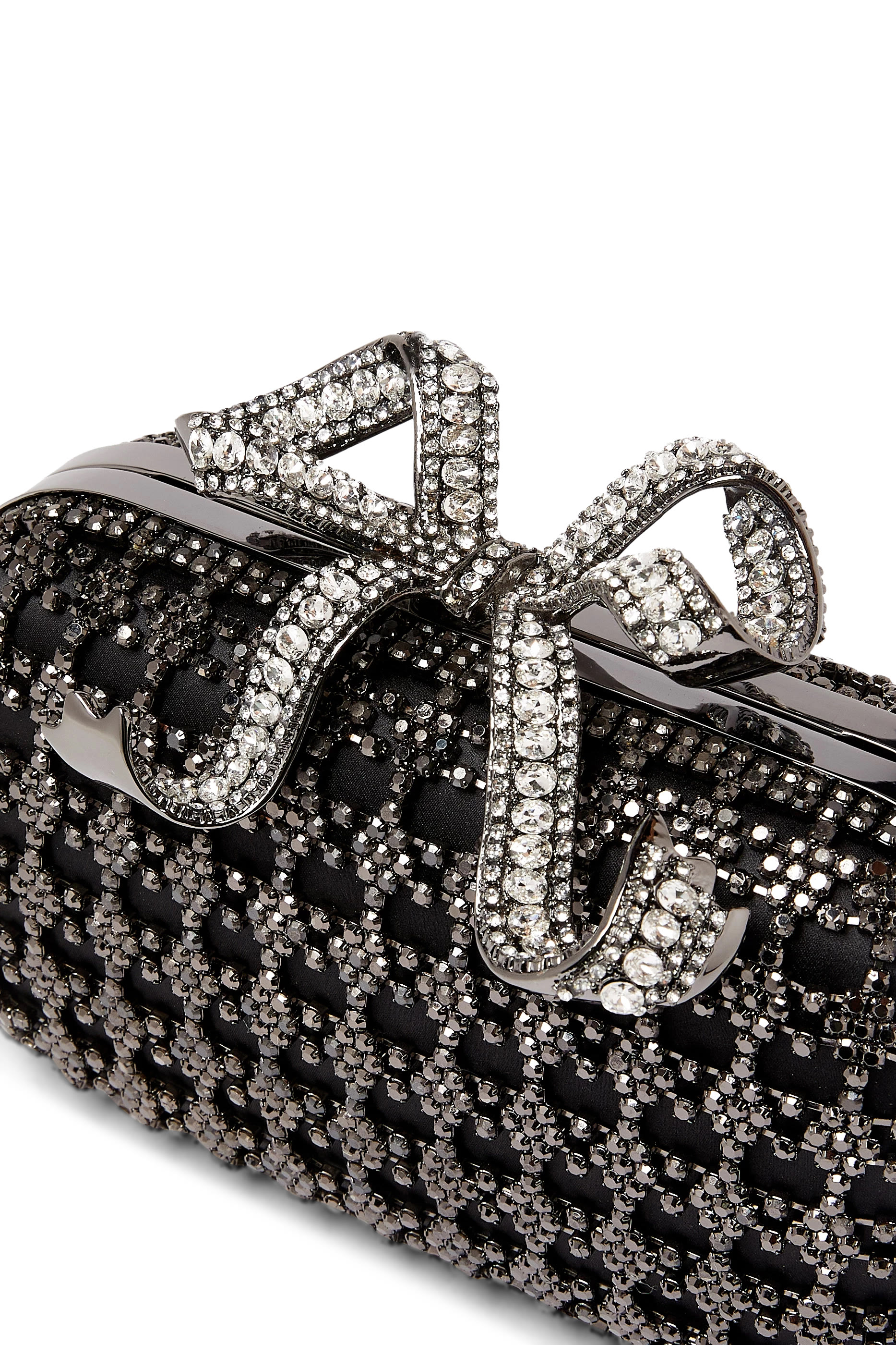 حقيبة كلاتش مرصعة بكريستال