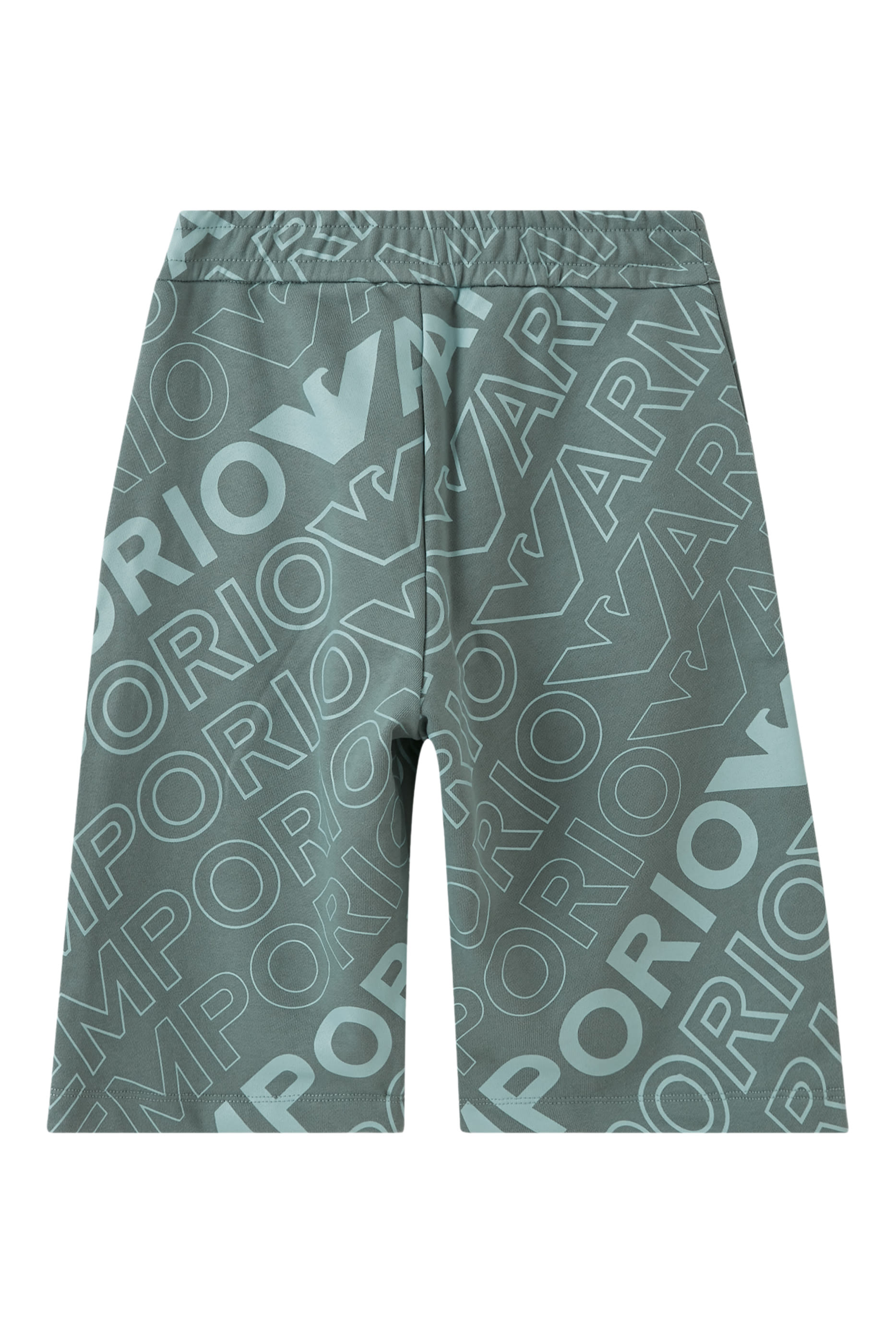 شورت بخصر مطاطي وشعار الماركة للأطفال