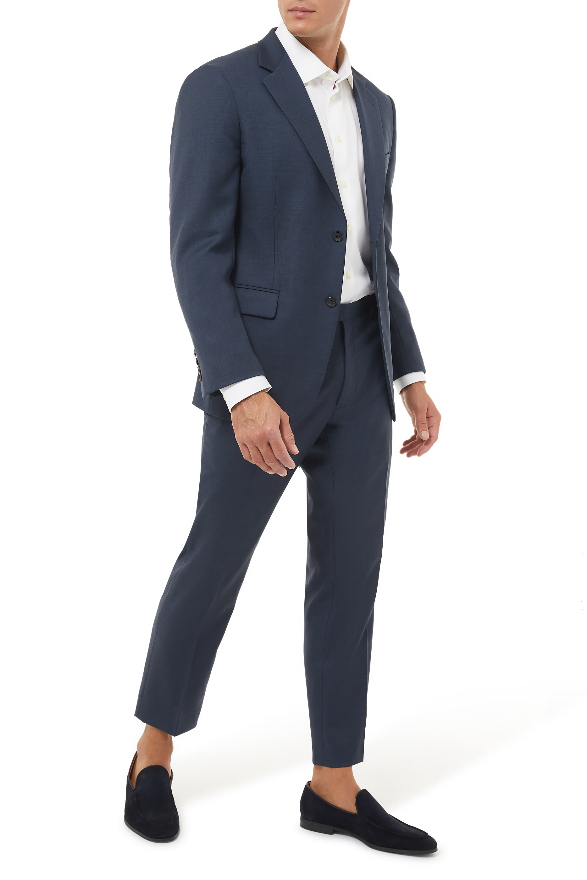 قميص تويل مميز للماركة بقصة ضيقة