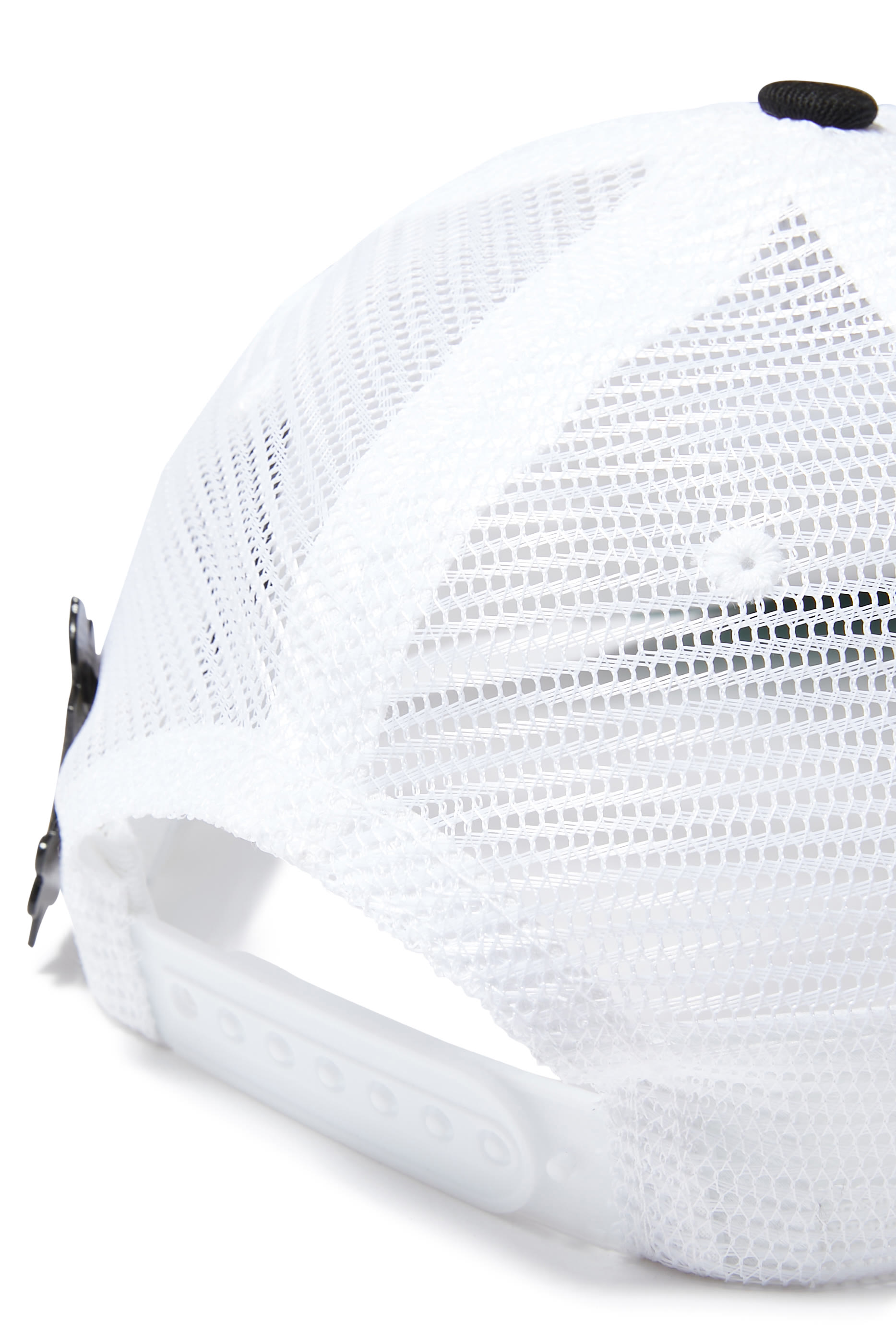 قبعة تراكر برقعة شعار الماركة قماش شبكي