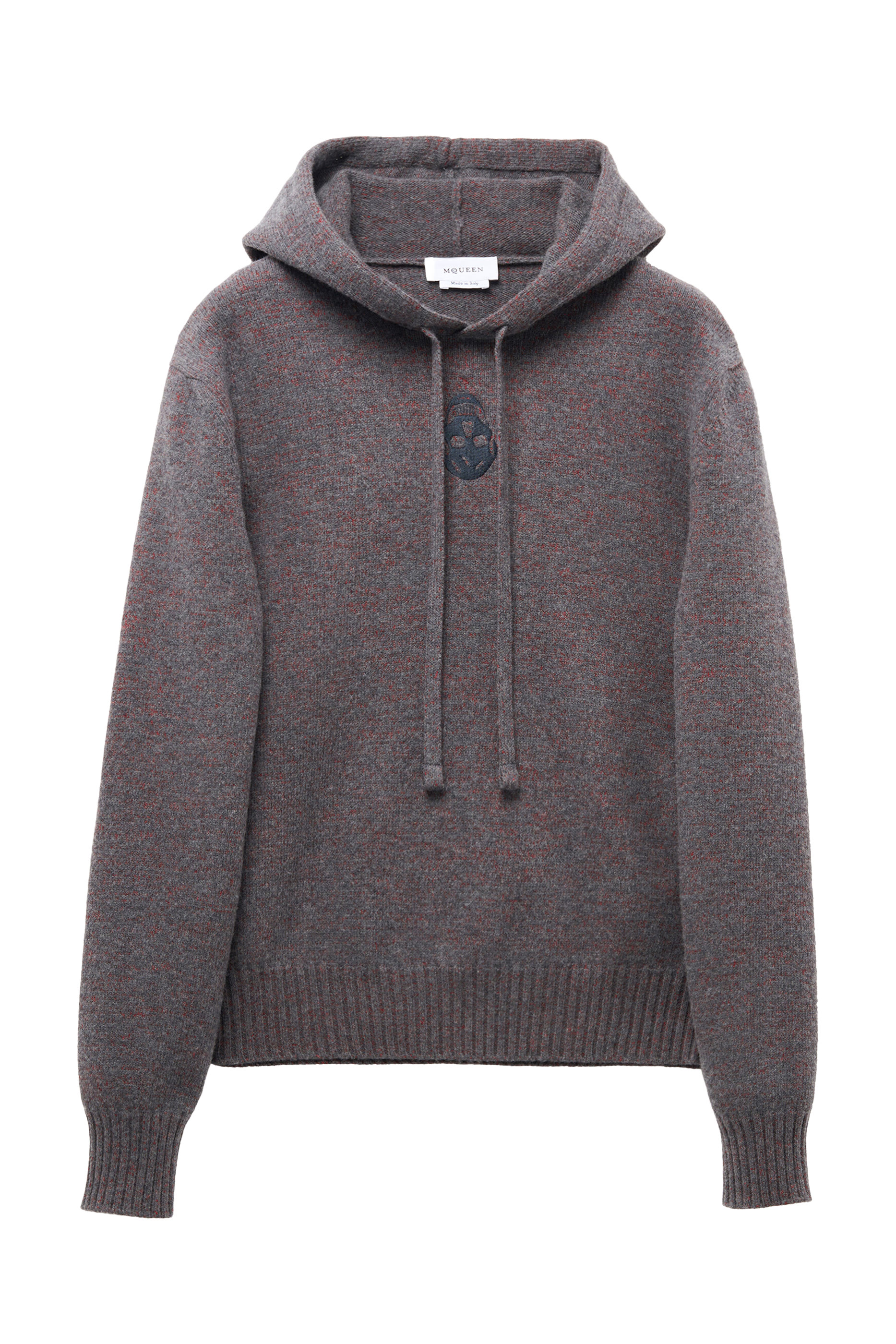 كنزة بغطاء للرأس بطبعة جمجمة