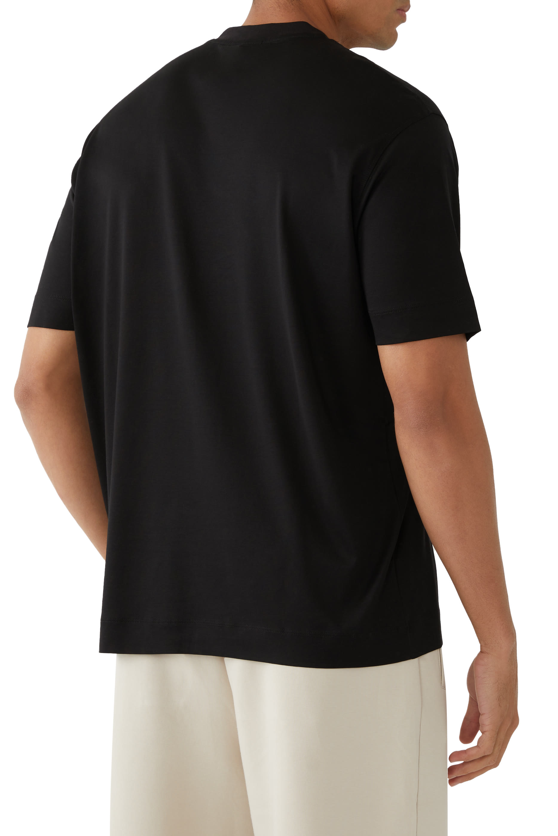 تيشيرت بشعار الماركة قطن