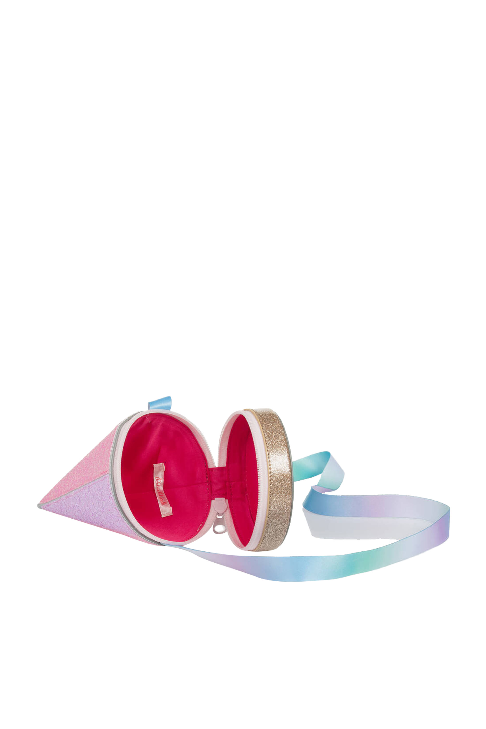 حقيبة مزينة بالغليتر بشعار الماركة للأطفال