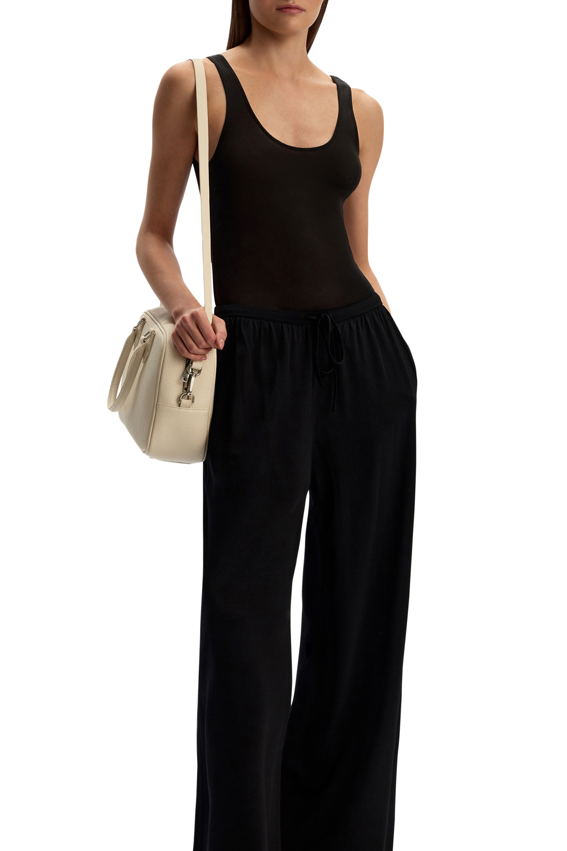 بلوزة بلا أكمام قطن شفاف