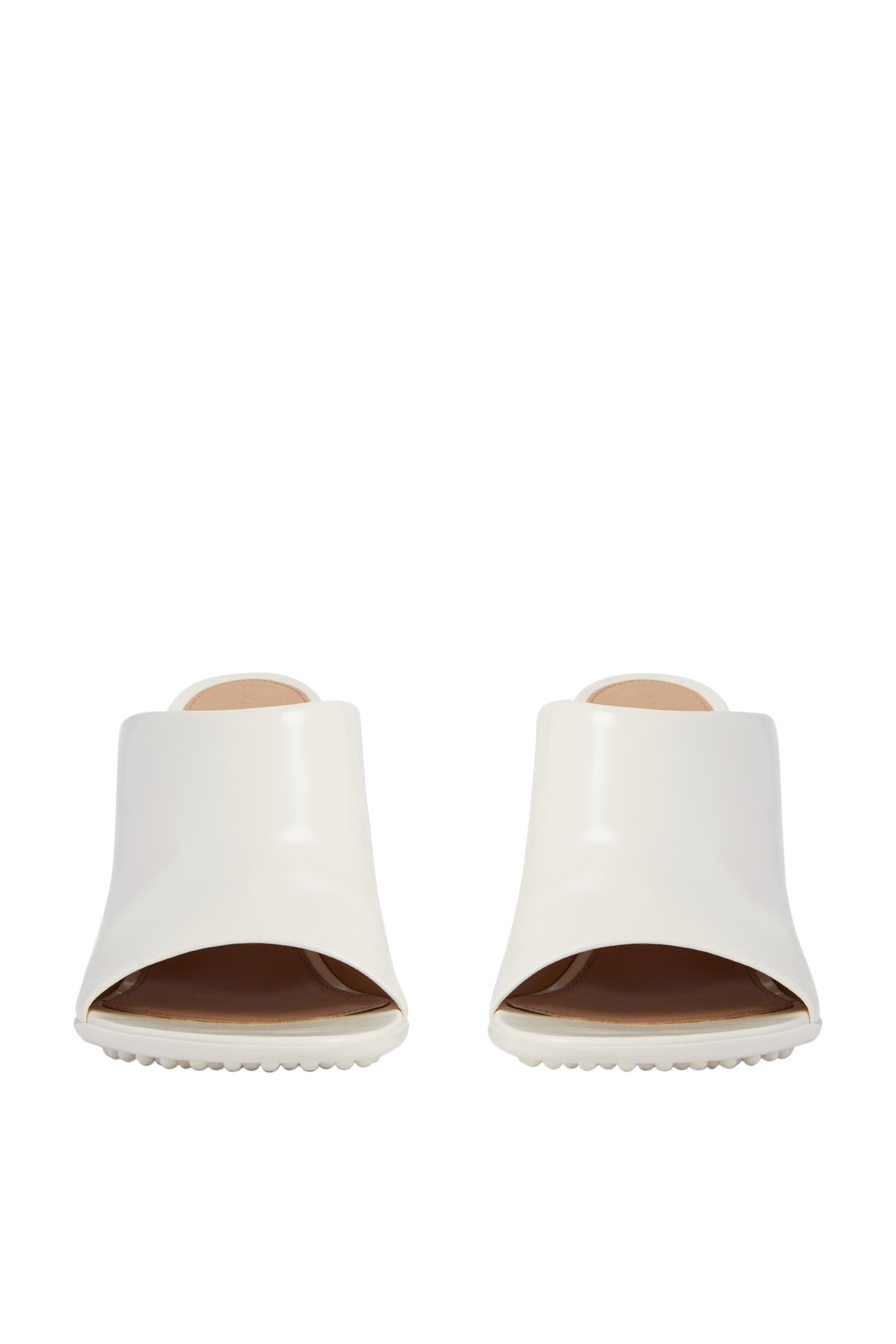 حذاء أتوميك مفتوح من الخلف جلد بكعب 90 مم