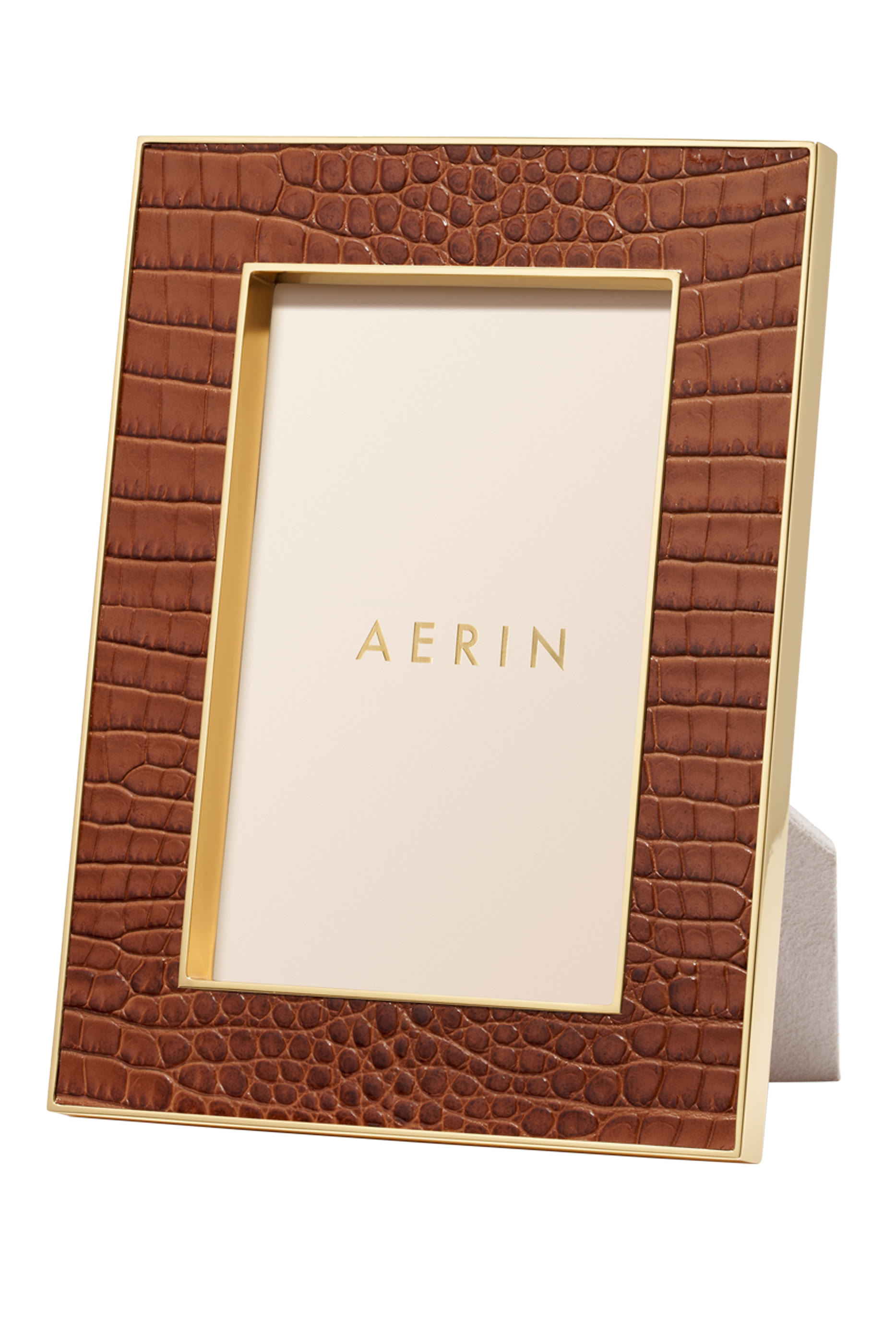 إطار صورة كلاسيك جلد بنقشة جلد التمساح