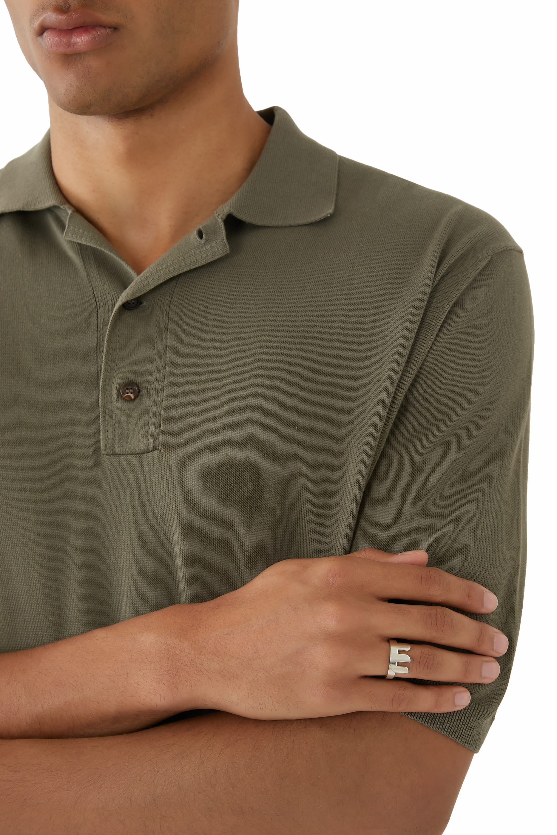 خاتم بتصميم حرف س فضة إسترلينية