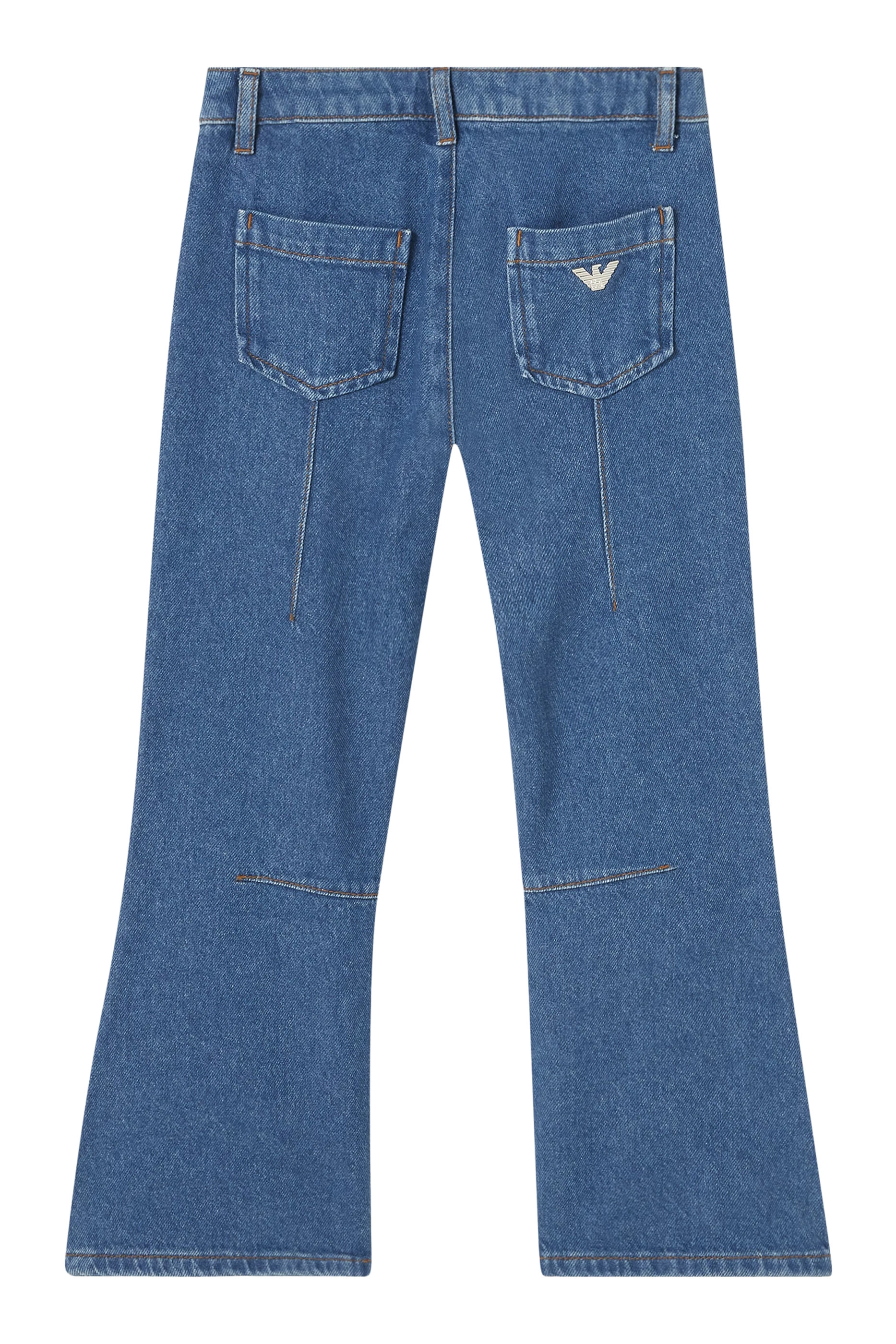 بنطال جينز بقصة ساق واسعة للأطفال