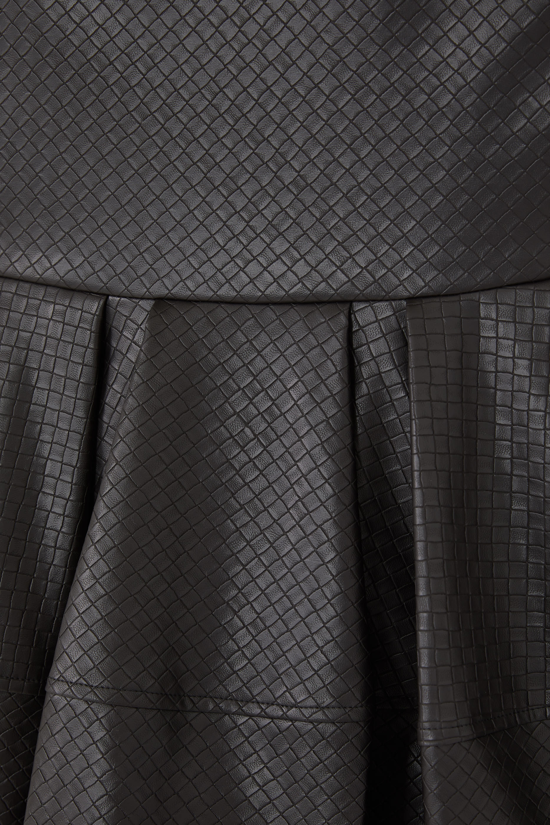 فستان مزين حواف جلد صديق للبيئة للأطفال