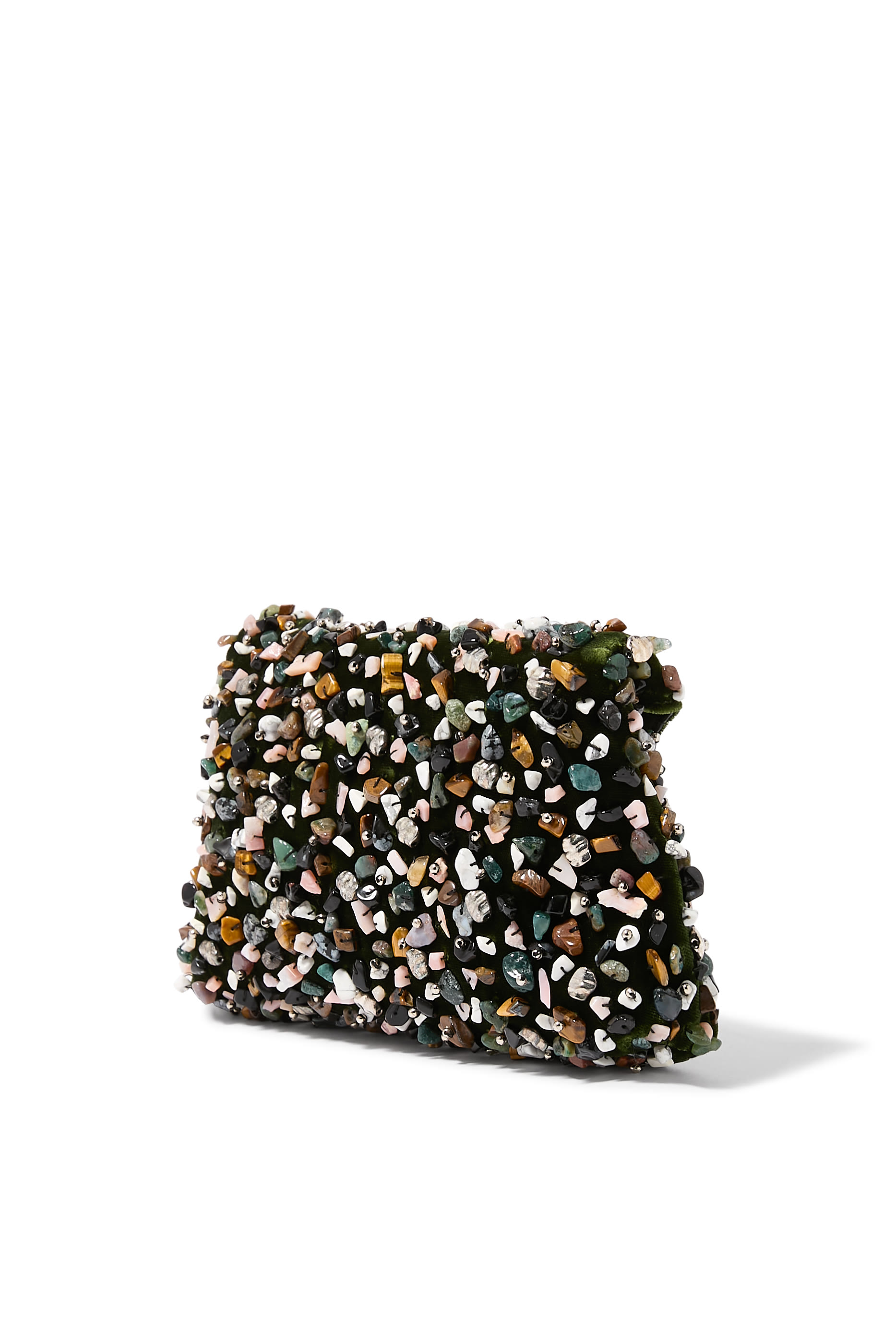 حقيبة كلاتش أنفلوب مزينة بأحجار