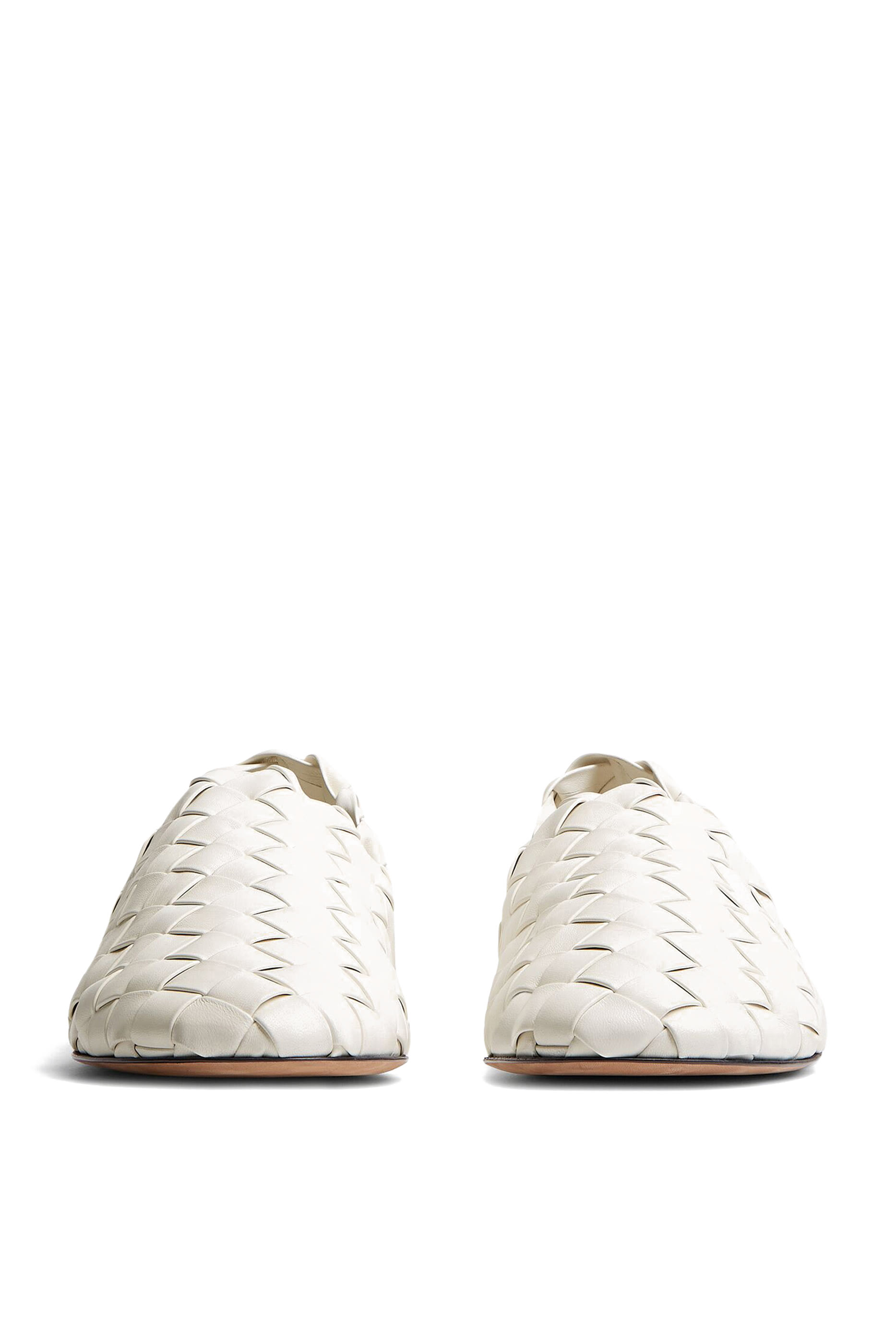 حذاء سهل الارتداء جلد مجدول