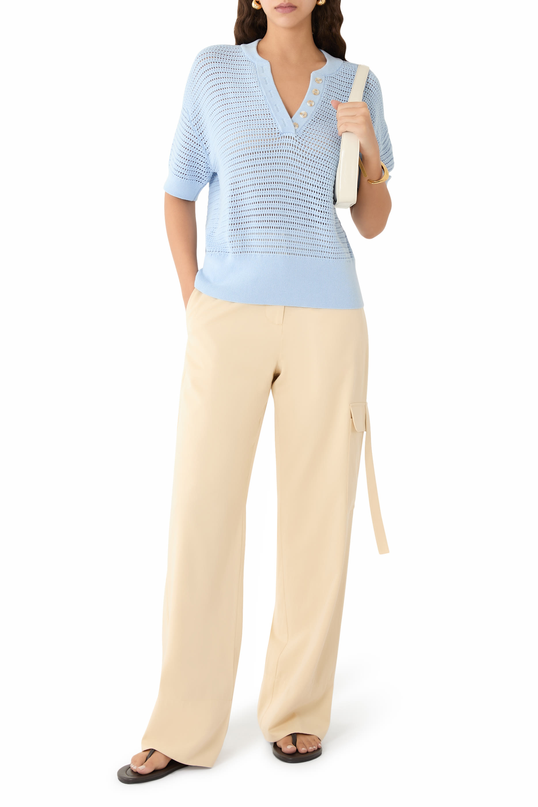 بلوزة كالي منسوجة