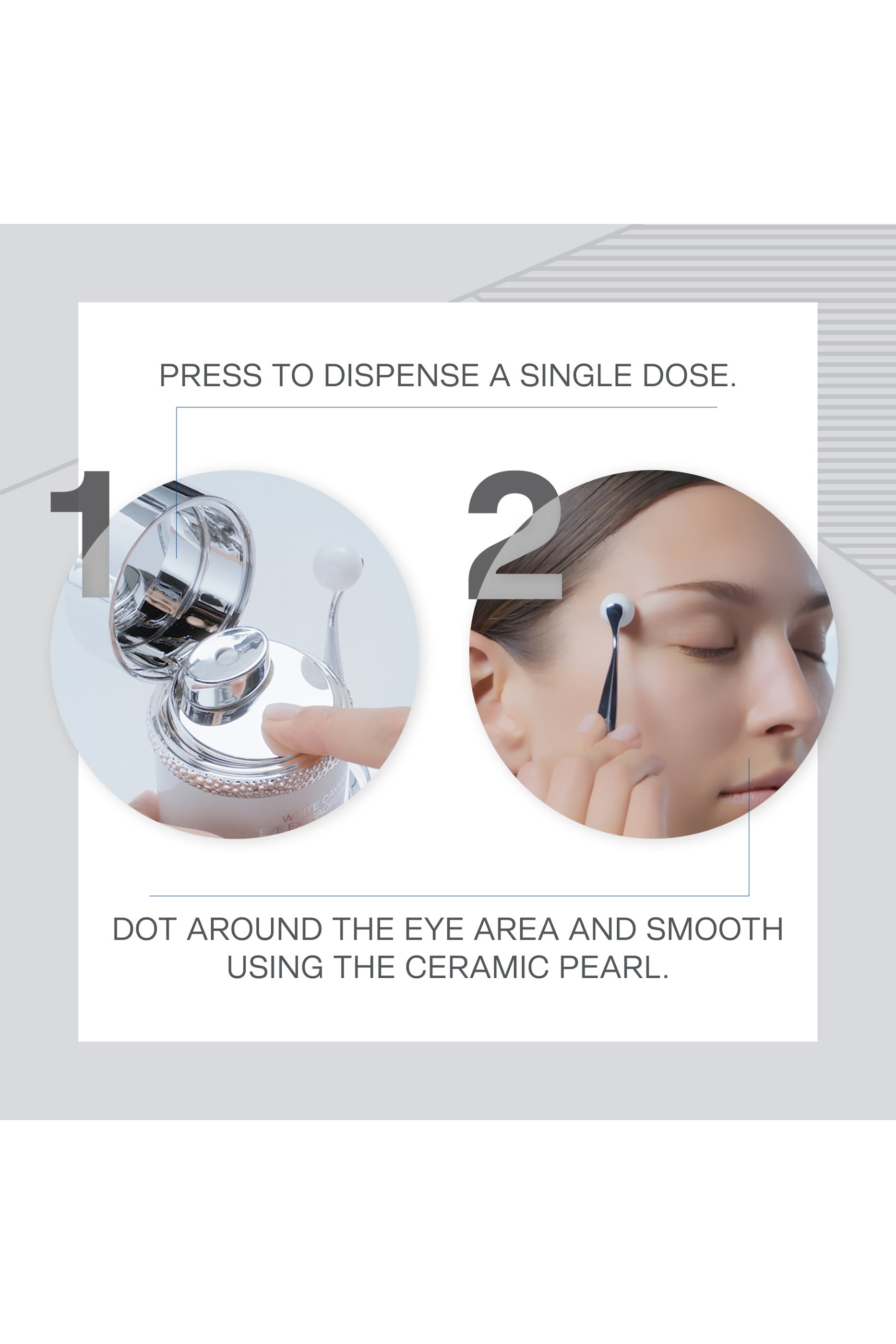 كريم لا بريري وايت كافيار إكسترا أوردينير لإشراق بشرة العين