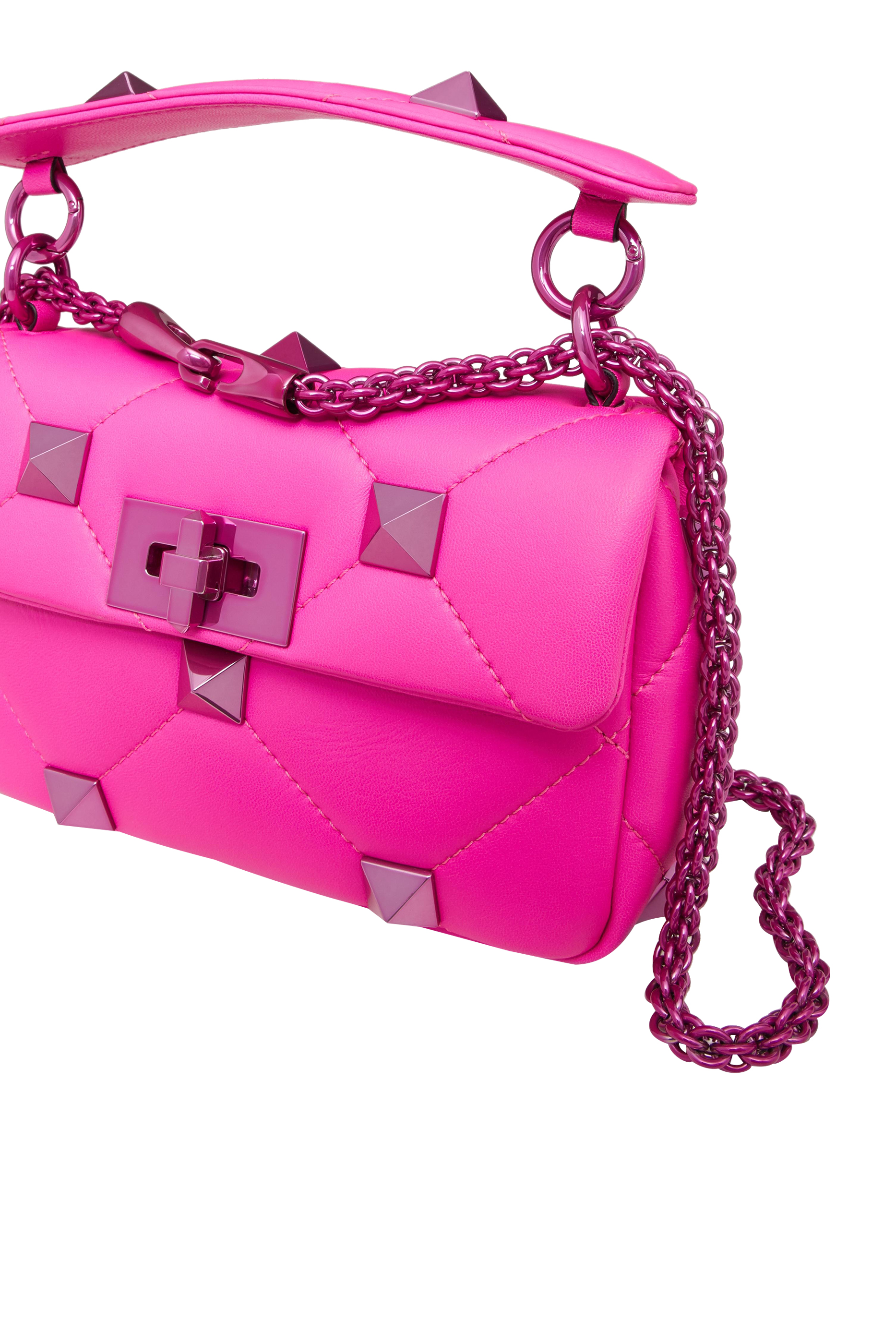 حقيبة كتف فالنتينو جارافاني صغيرة بحلي هرمية رومان