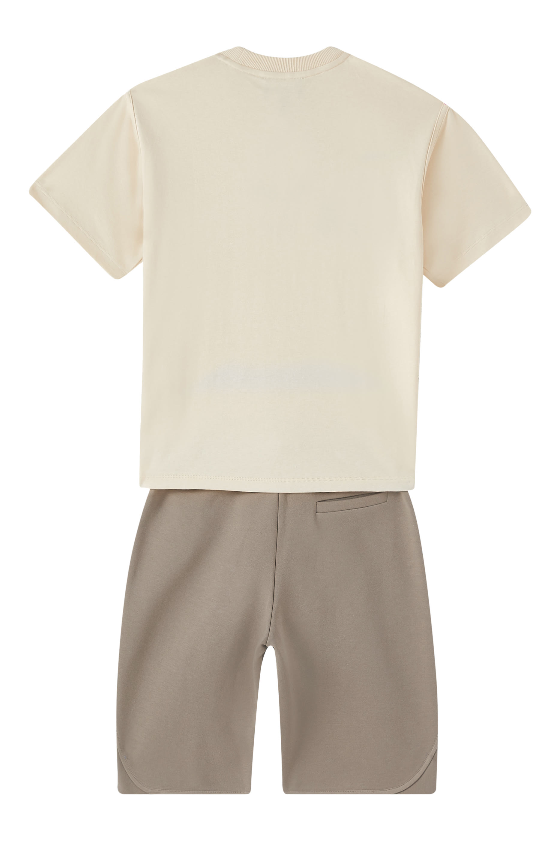 طقم مماثل بشعار الماركة قطن للأطفال