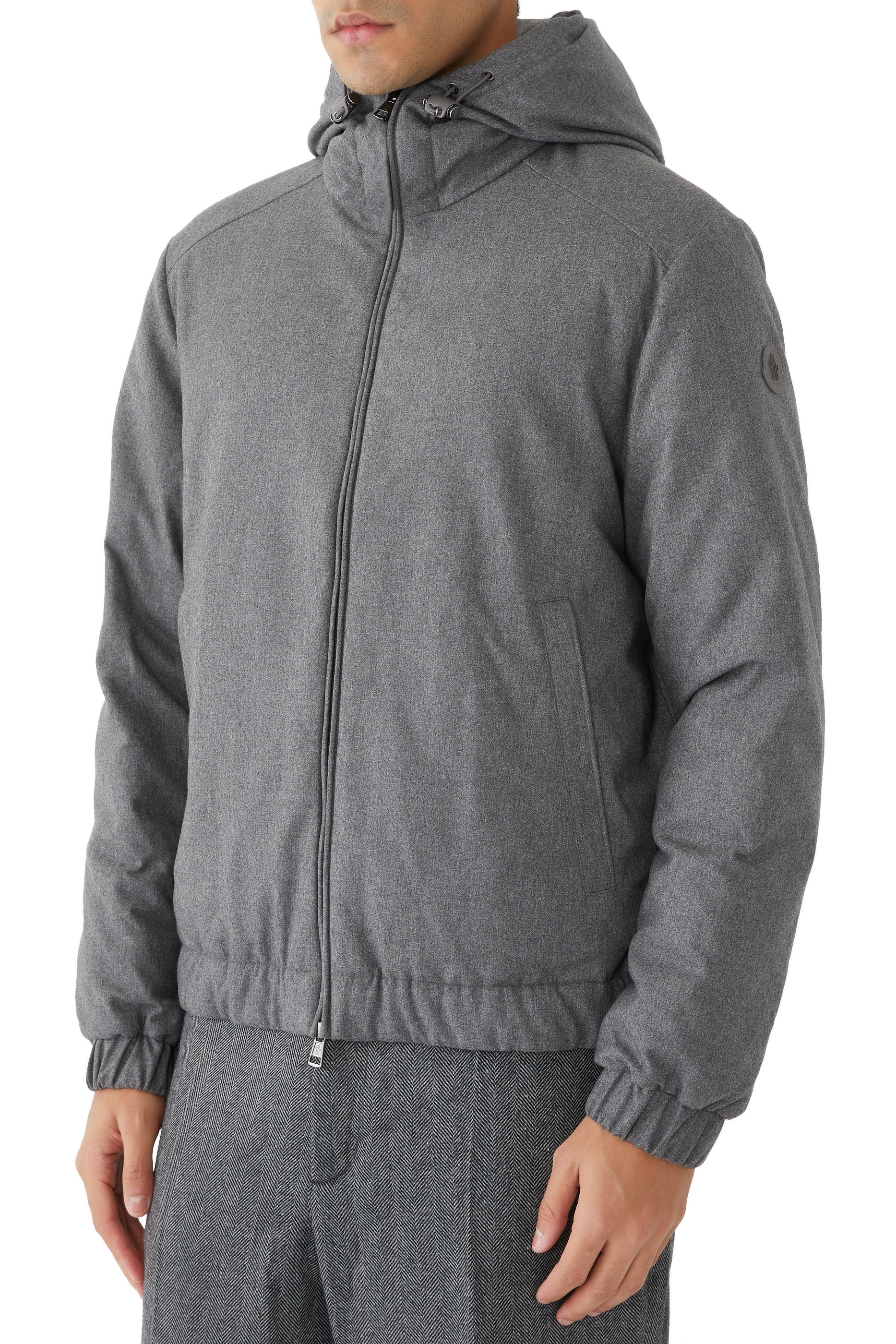 جاكيت توراني قصير مبطن بالزغب كشمير