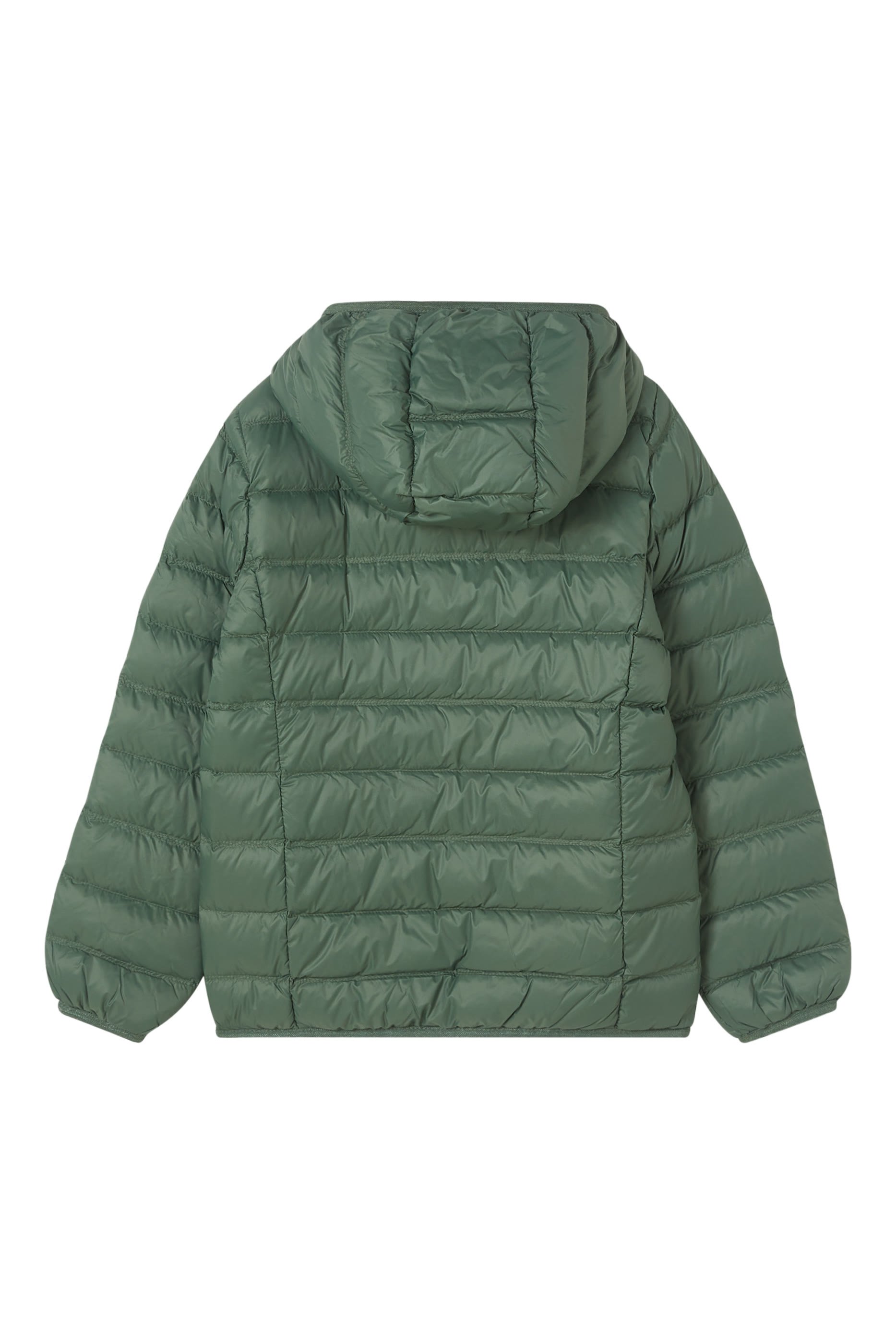 جاكيت بغطاء رأس وشعار الماركة للأطفال