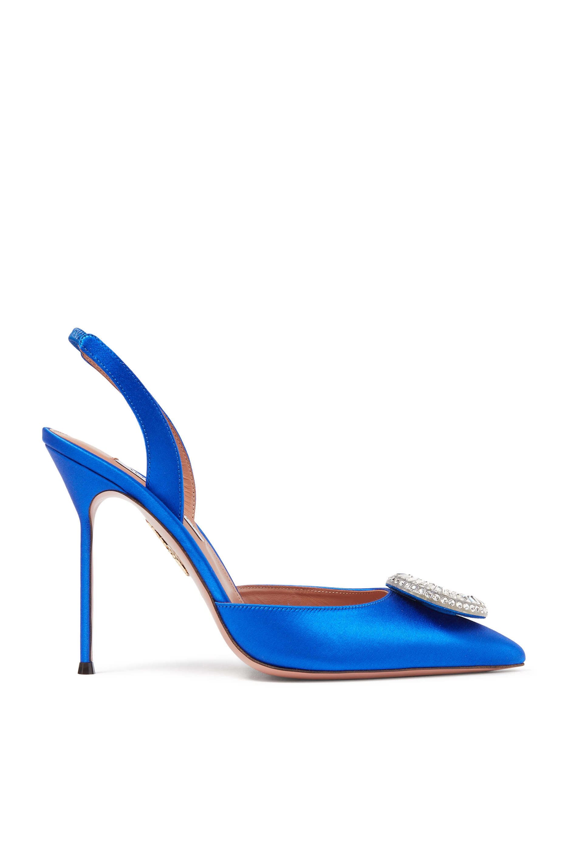 حذاء كلاسيكي 105 بسير خلفي وحلقة مرصعة بالكريستال