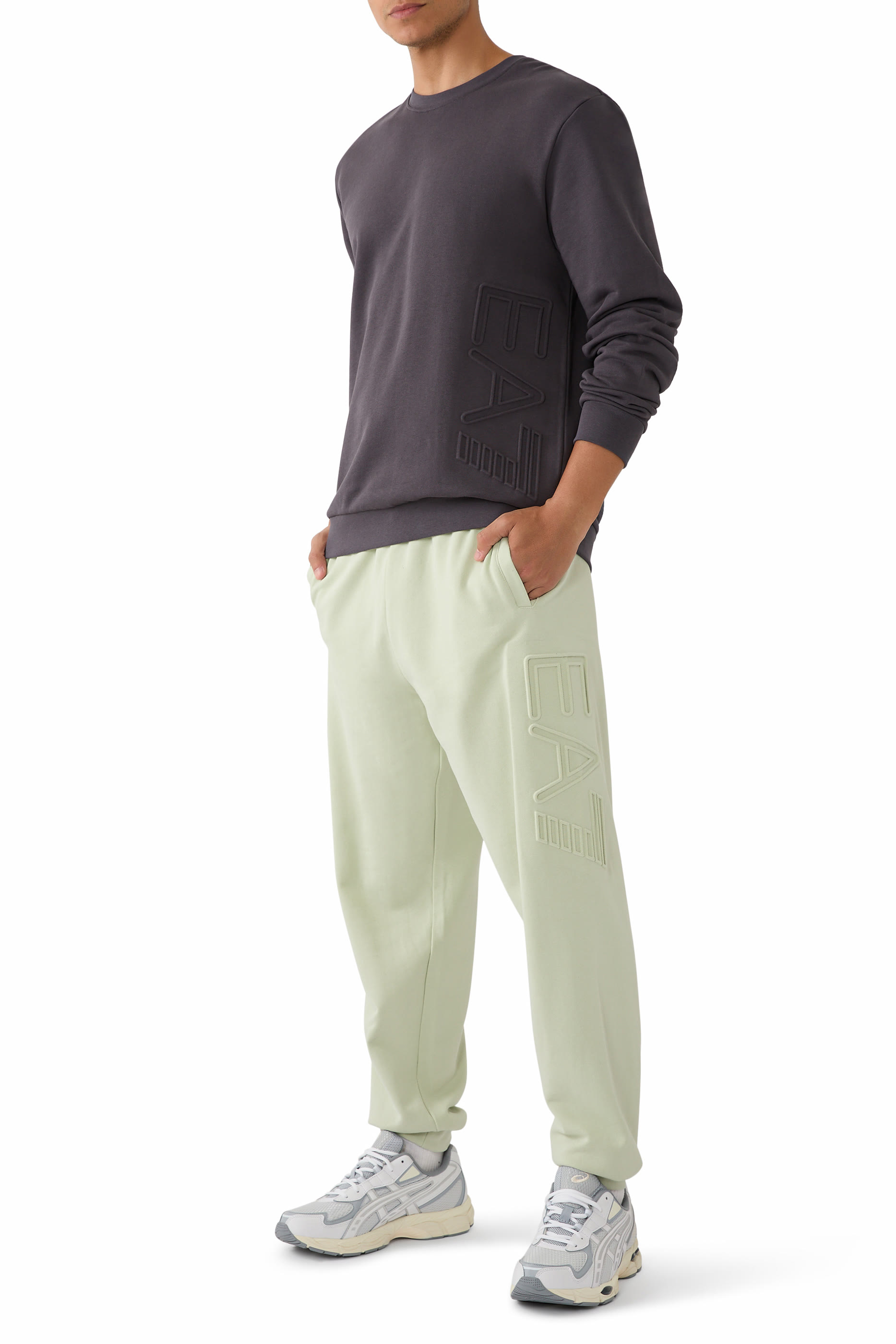 بنطال رياضي بشعار الماركة قطن عضوي