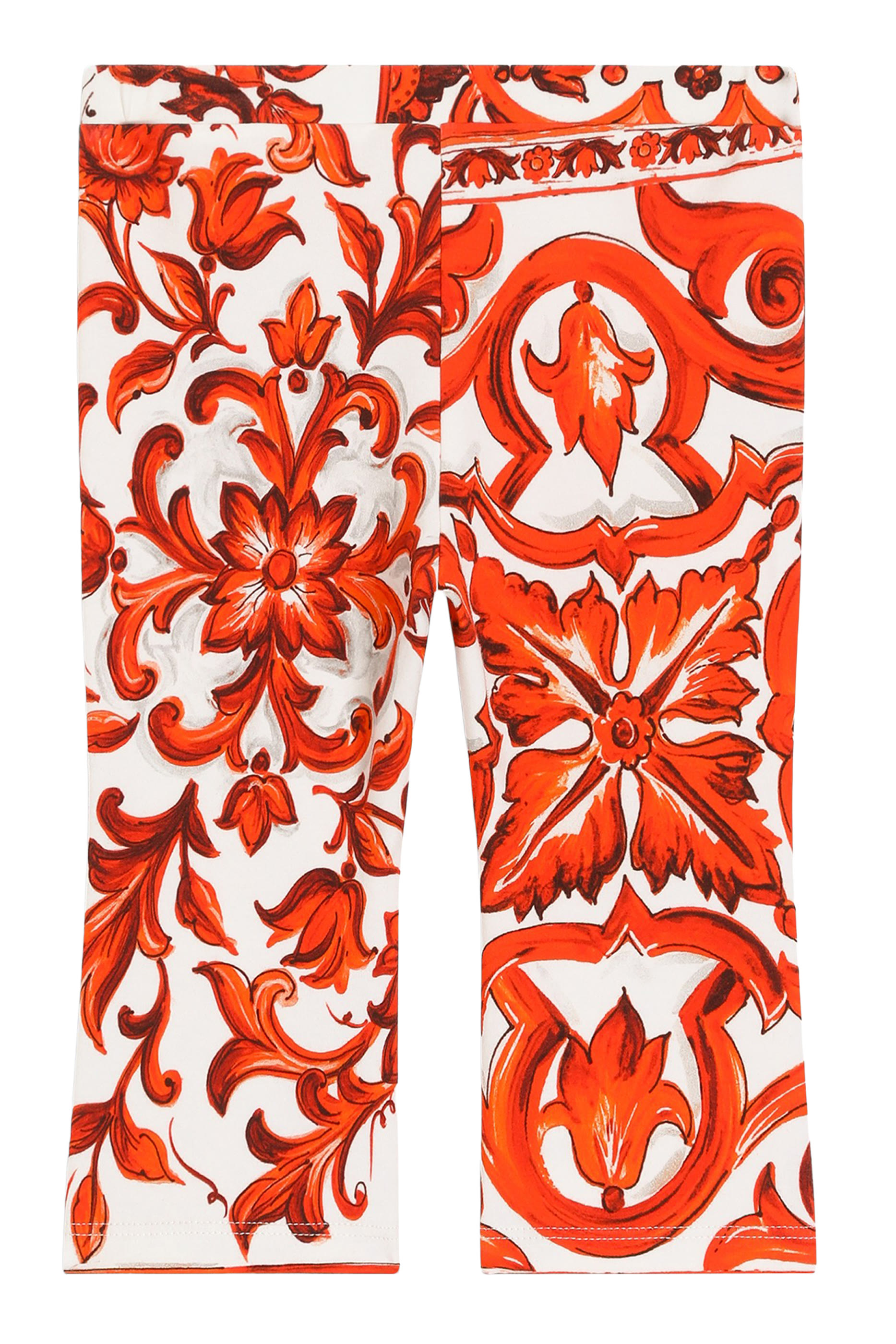 Kids Majolica-Print Interlock Leggings