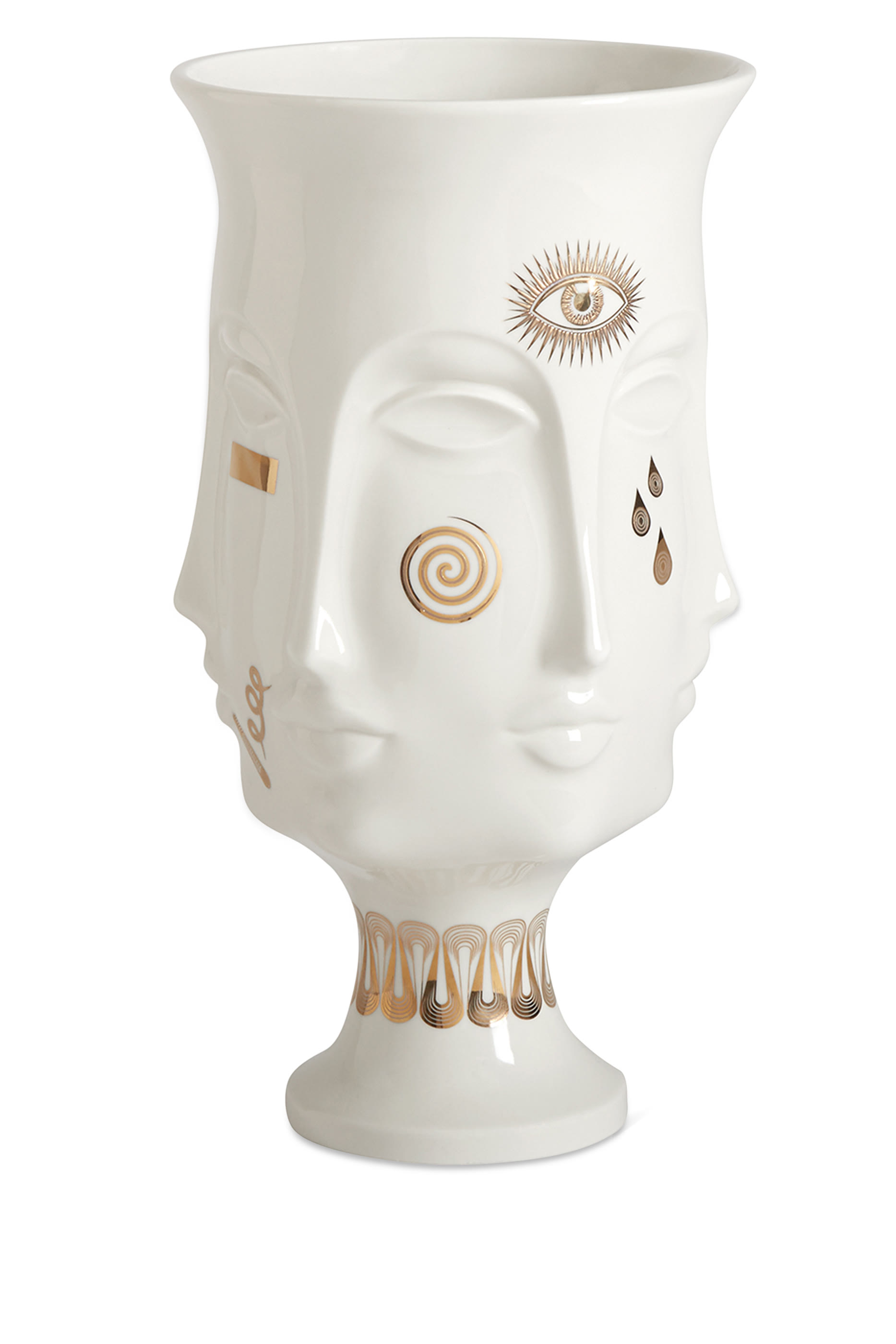 مزهرية دورا مار مذهبة