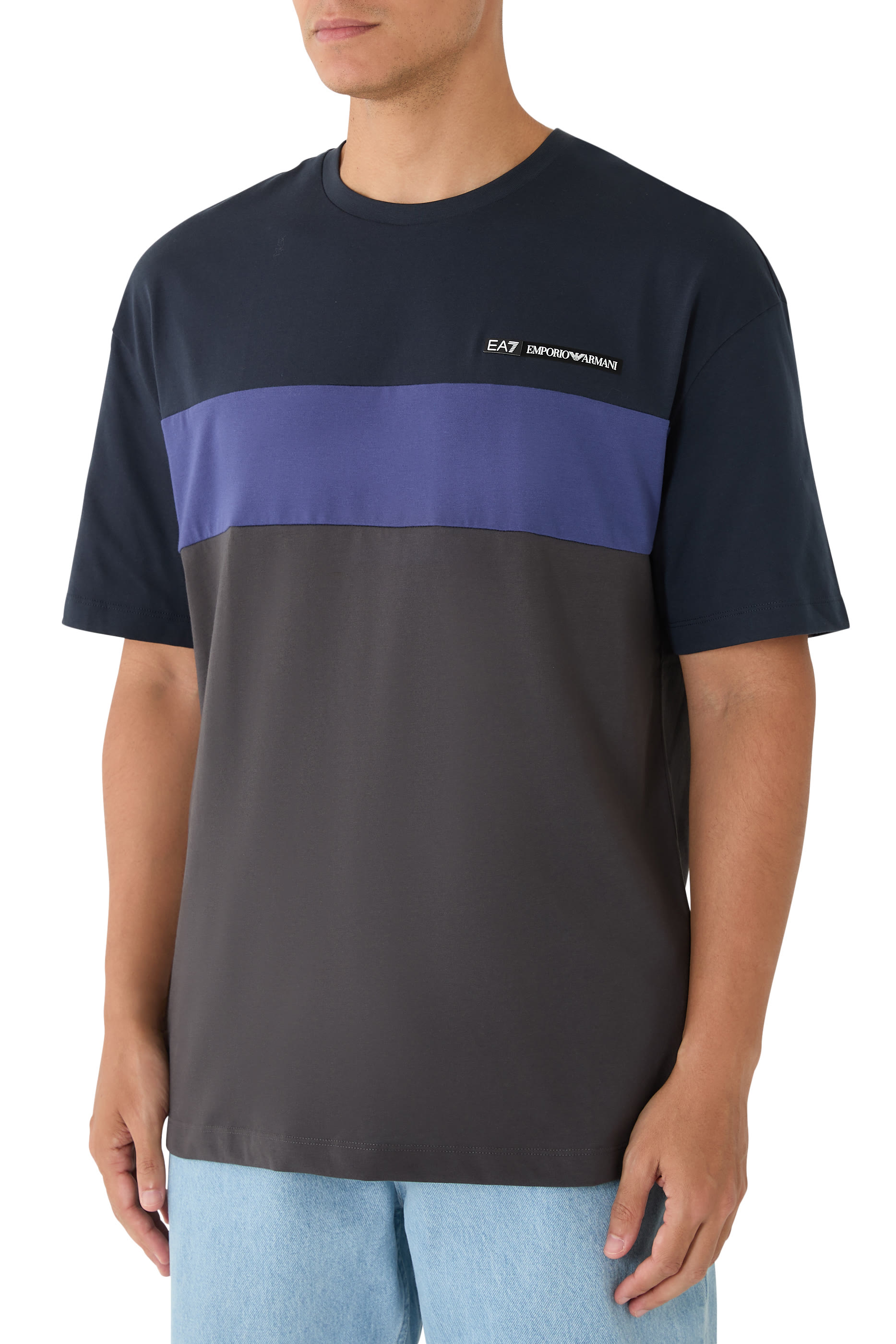 تيشيرت رياضي بشعار الماركة قطن