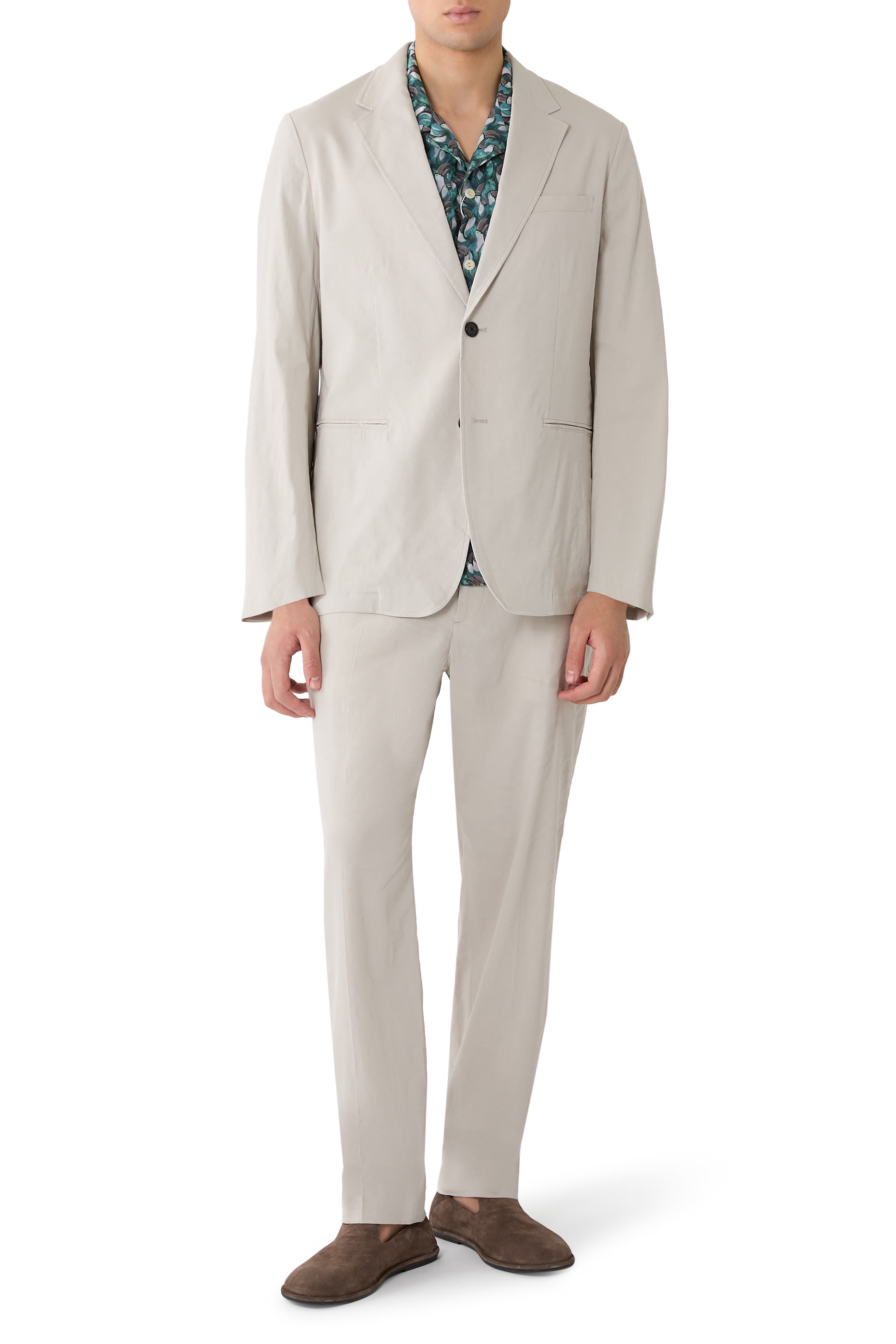 بليزر بقصة عادية كتان