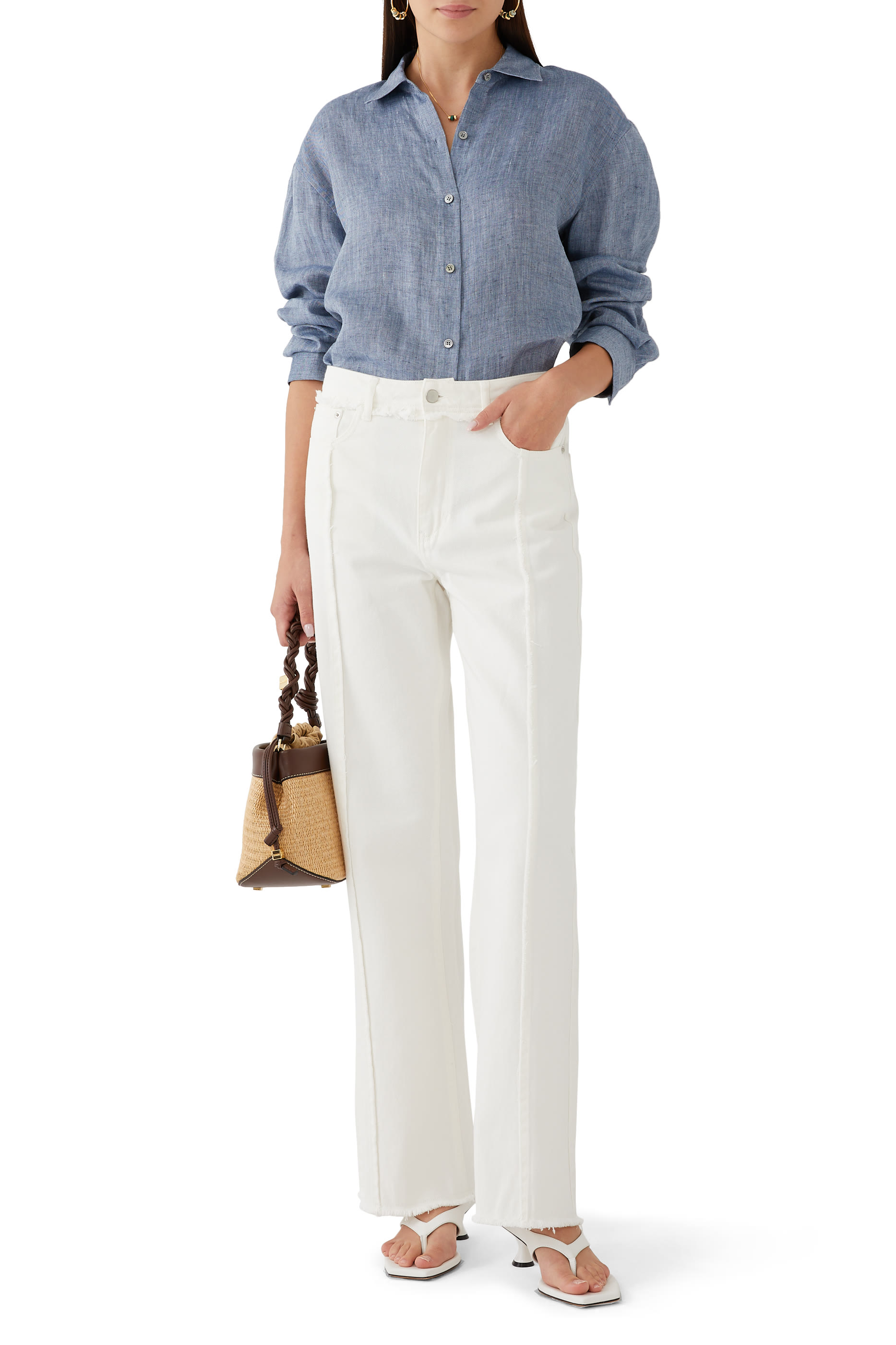 قميص بويفرند قماش قنب