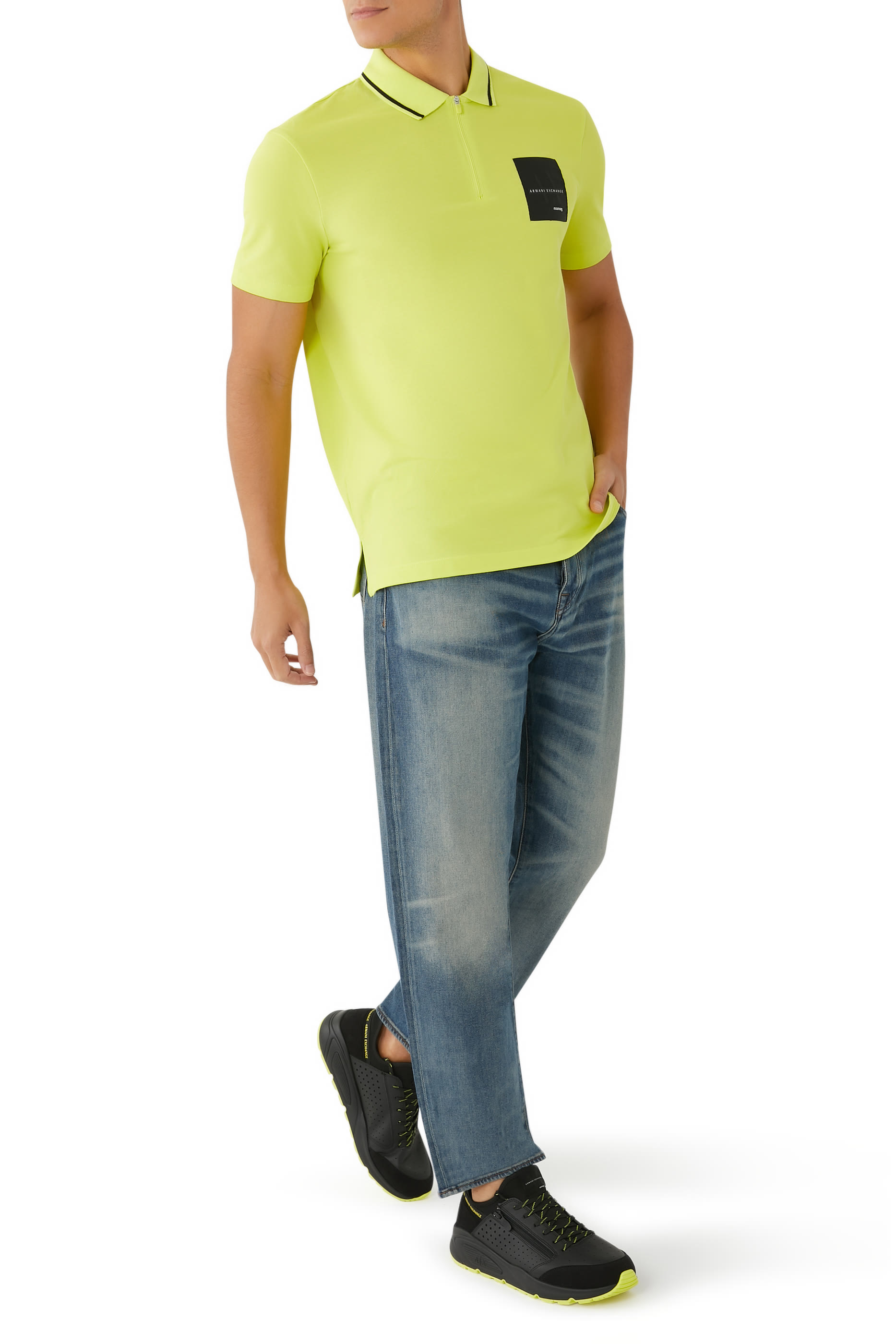 قميص بولو قطن بيكيه بأكمام قصيرة